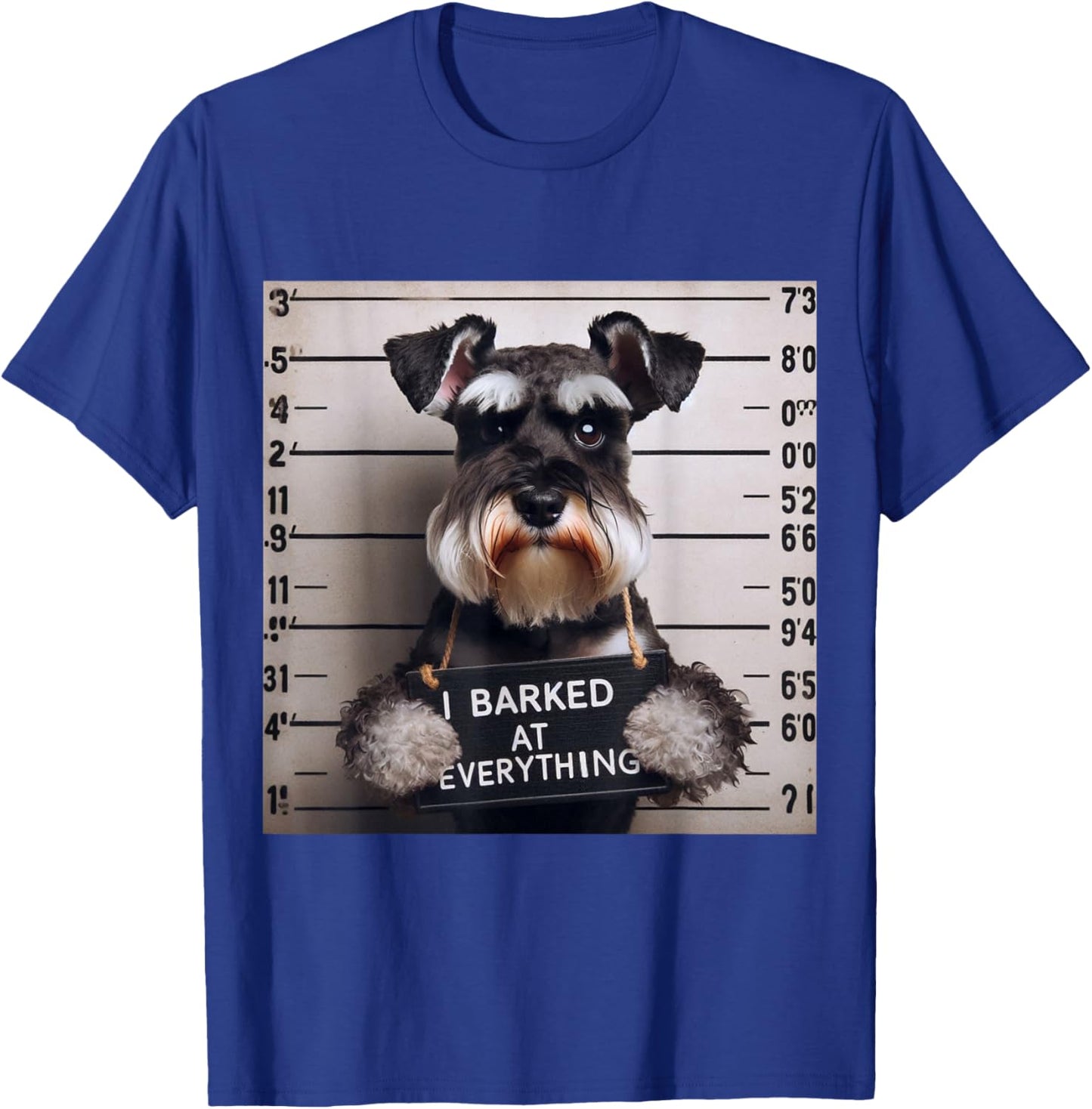 I Barked at Everything Miniature Schnauzer Men Women Kids T-Shirt - T-Shirt | Royal