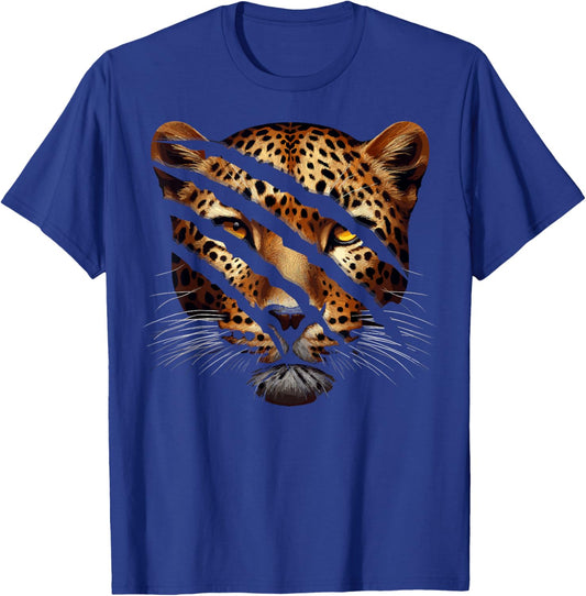 Leopard Cheetah Tiger Leopard Face Lion Cat Women Girls Kids T-Shirt - T-Shirt | Royal