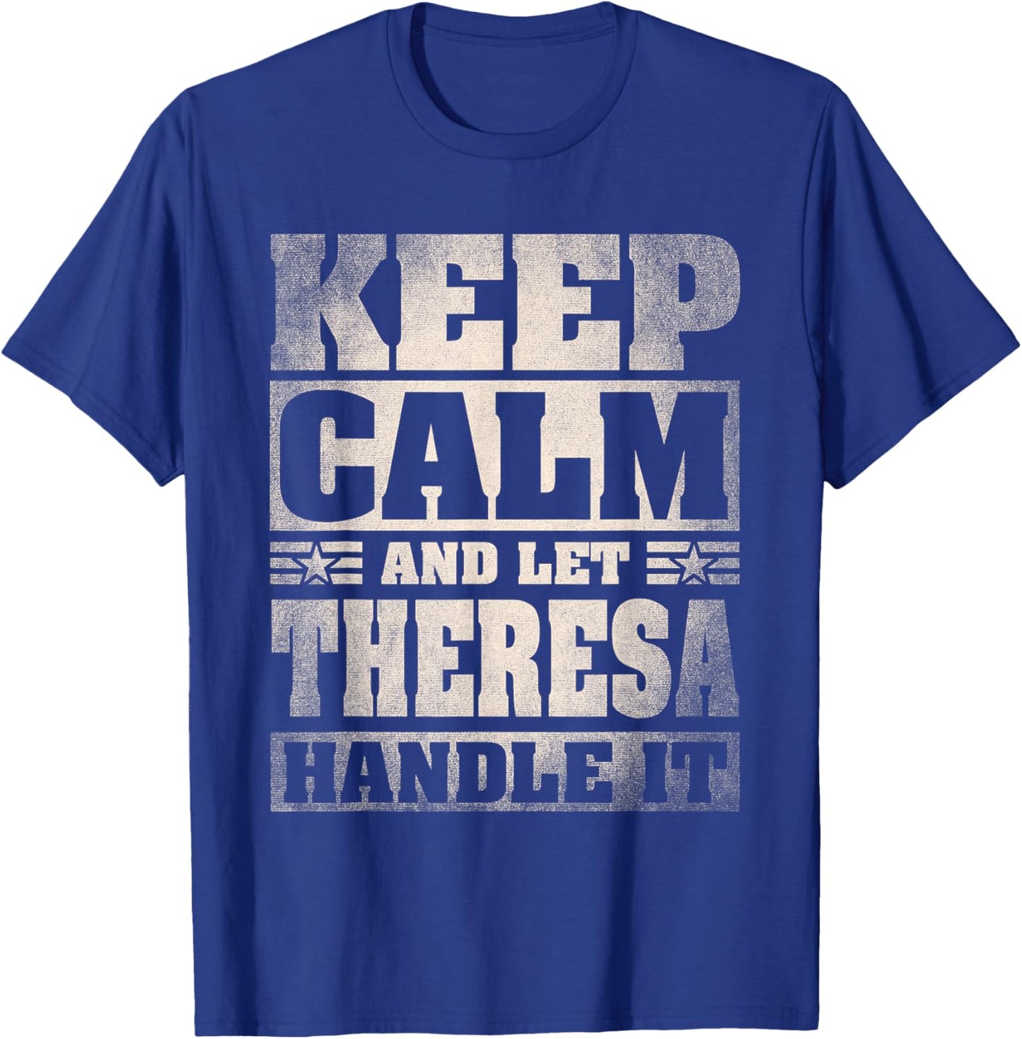 Theresa Name Shirt Personalized Theresa First Name T-Shirt - T-Shirt | Royal