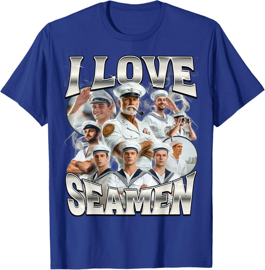 I Love Seamen T-Shirt - T-Shirt | Royal