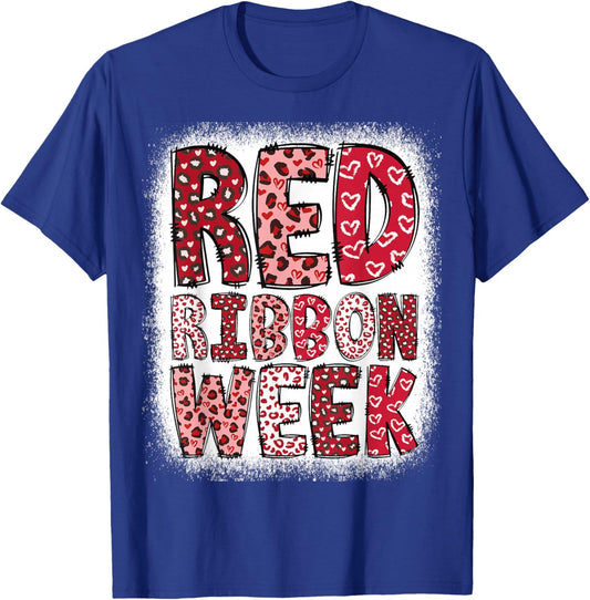 Red Ribbon Week 2025 T-Shirt - T-Shirt | Royal