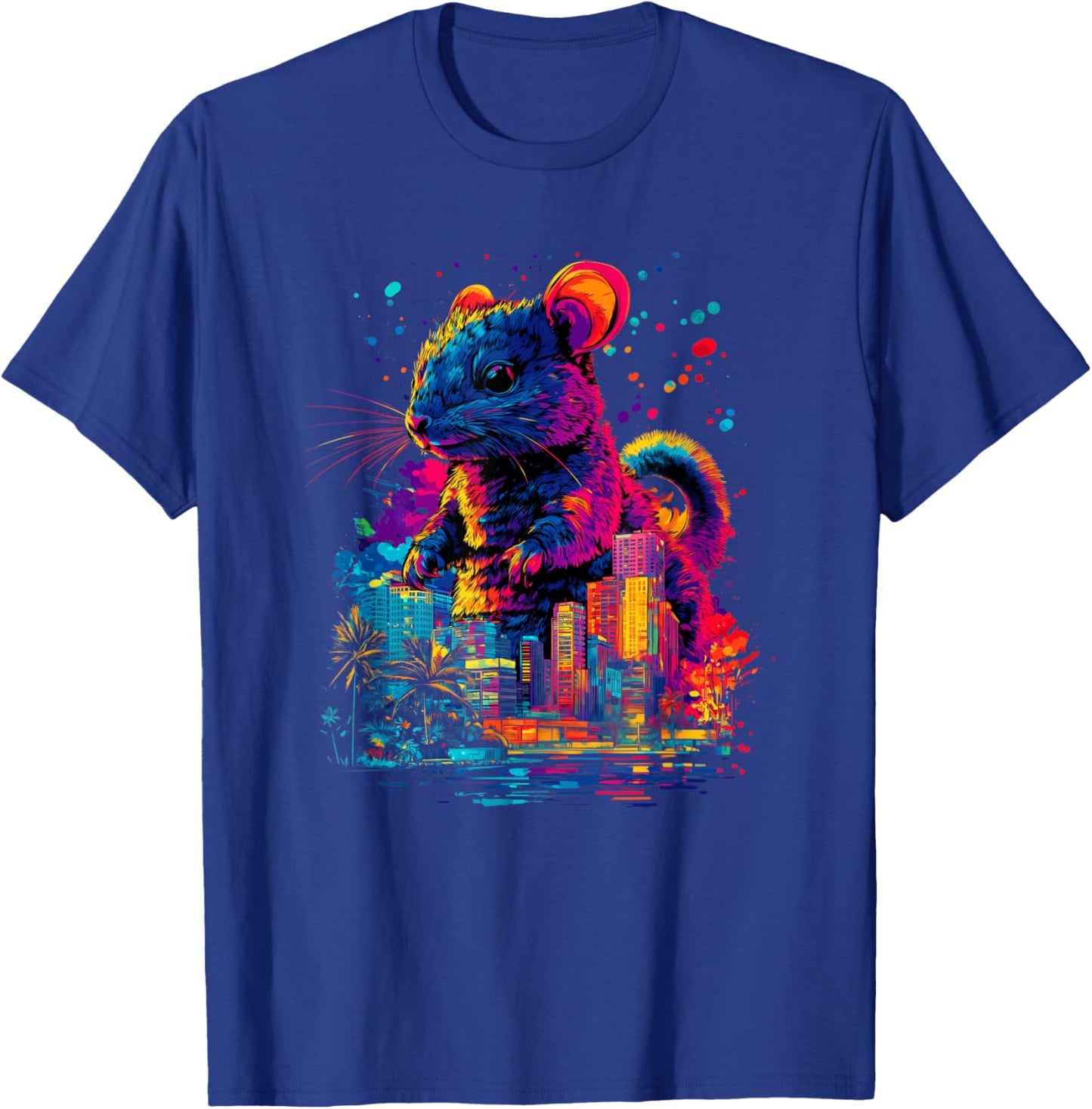 Colorful Chinchilla, Funny Chinchilla, Chinzilla T-Shirt - T-Shirt | Royal