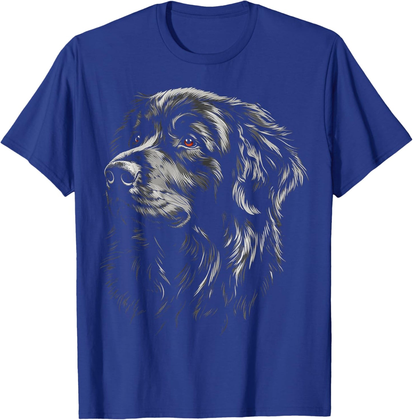 Newfoundland Dog Graphic Pet Art Newfoundland T-Shirt - T-Shirt | Royal