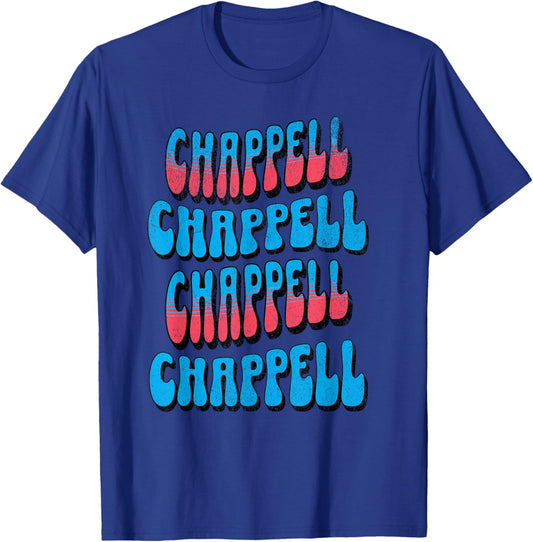 Chappell T First Name Retro T-Shirt - T-Shirt | Royal
