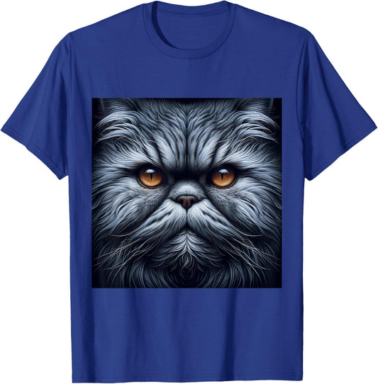 Persian Cat Shirt Cat Face Cute Cat Lover Cat Mom Dad T-Shirt - T-Shirt | Royal