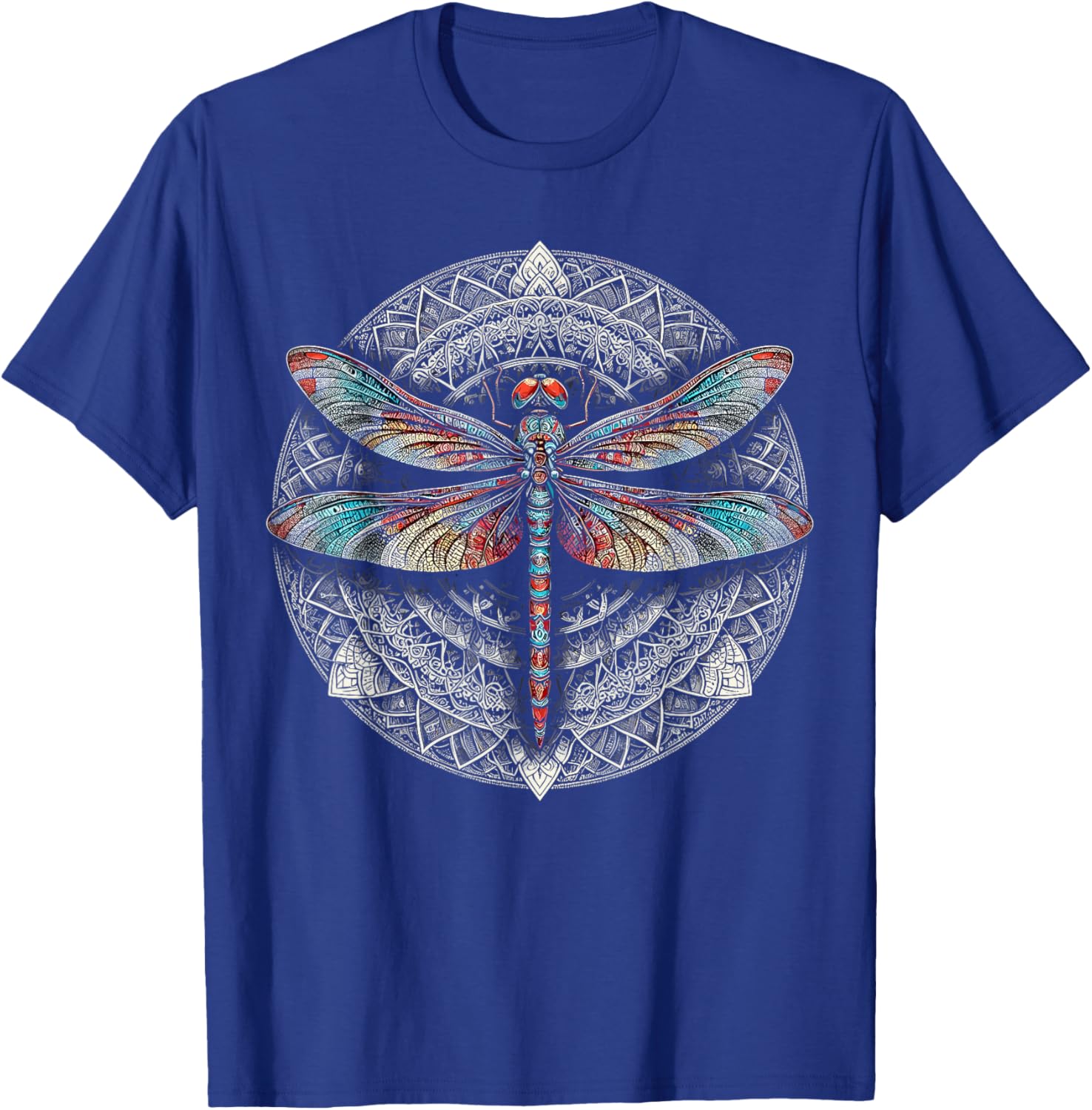 Magical Colorful Dragonfly T-Shirt - T-Shirt | Royal