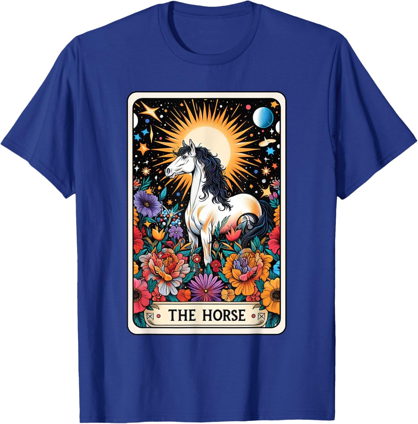 Horse Tarot Card T-Shirt - T-Shirt | Royal