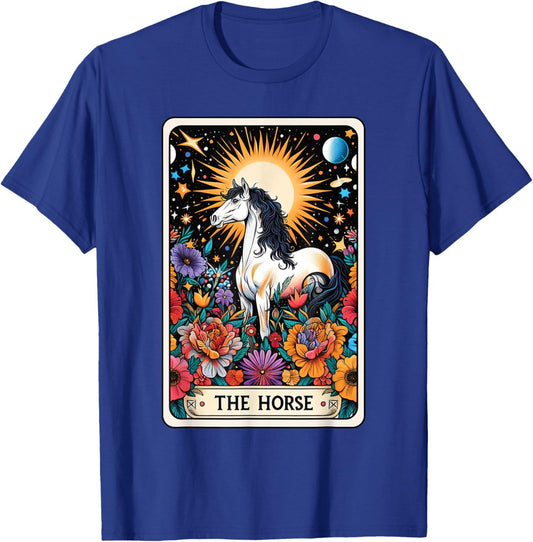 Horse Tarot Card T-Shirt - T-Shirt | Royal
