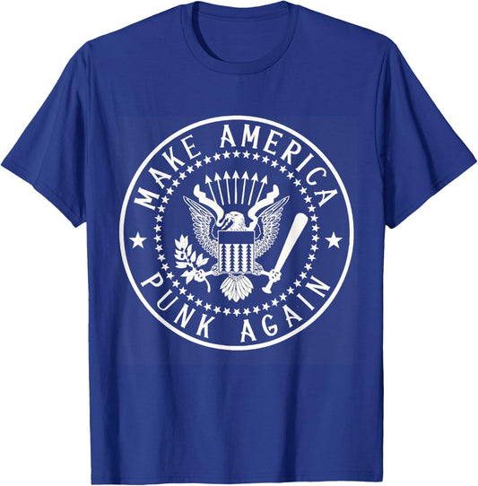 Funny Make America Punk Rock Again Outfits Awesome Apparel T-Shirt - T-Shirt | Royal