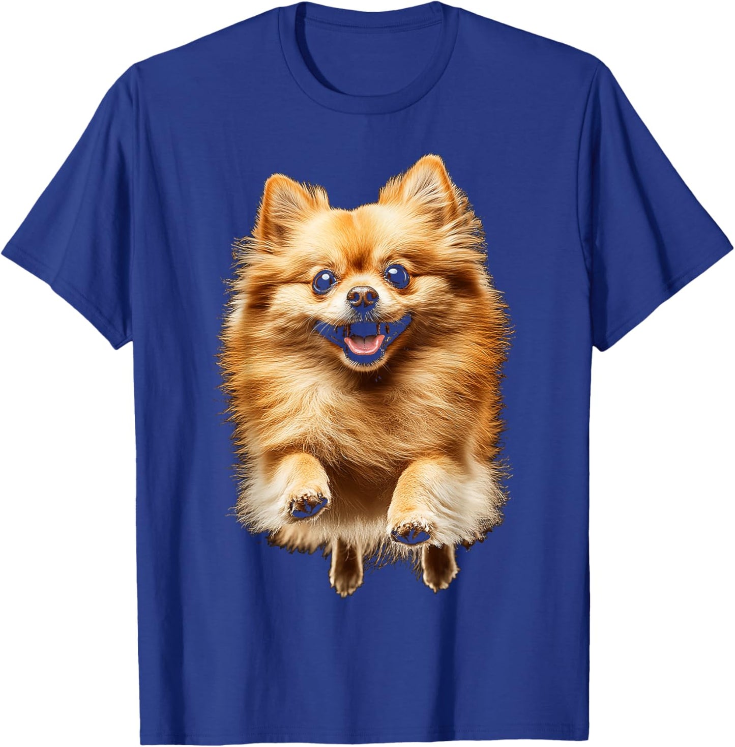 Pomeranian Dog Graphic Pet Artwork Pomeranian Men Women Kids T-Shirt - T-Shirt | Royal