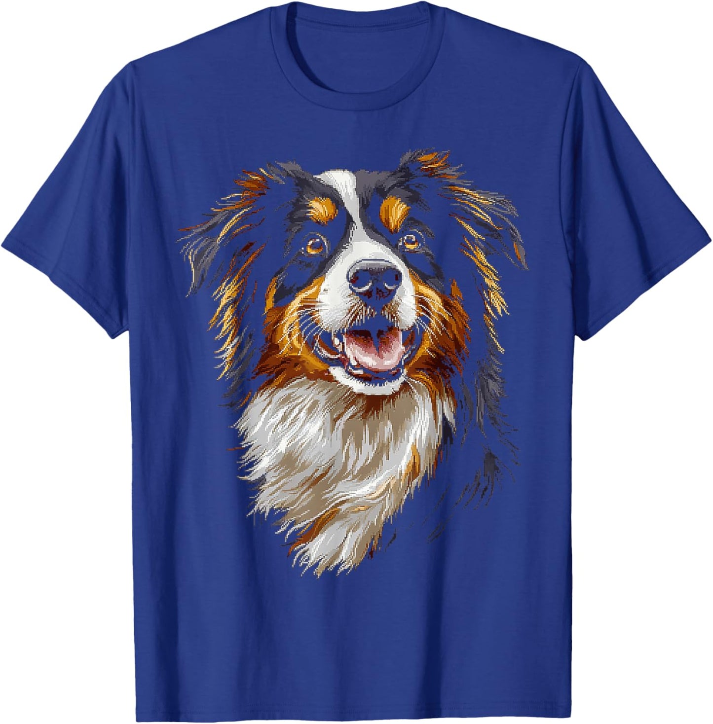 Australian Shepherd Dog Pet Artwork Australian Shepherd Men Women Kids T-Shirt - T-Shirt | Royal