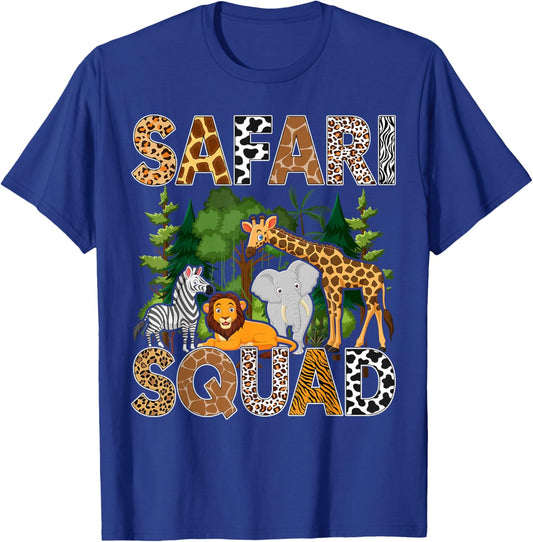Safari Art Women Zoologist African Print Zoo Safari T-Shirt - T-Shirt | Royal