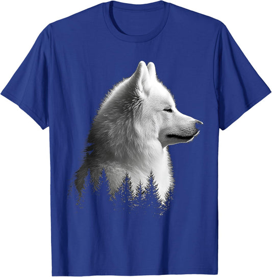 Samoyed Dog Graphic Pet Illustration Samoyed Men Women Kids T-Shirt - T-Shirt | Royal