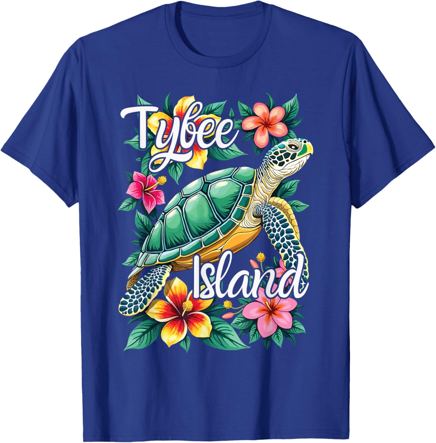 Tybee Island Sea Turtle, Tybee Island T-Shirt - T-Shirt | Royal