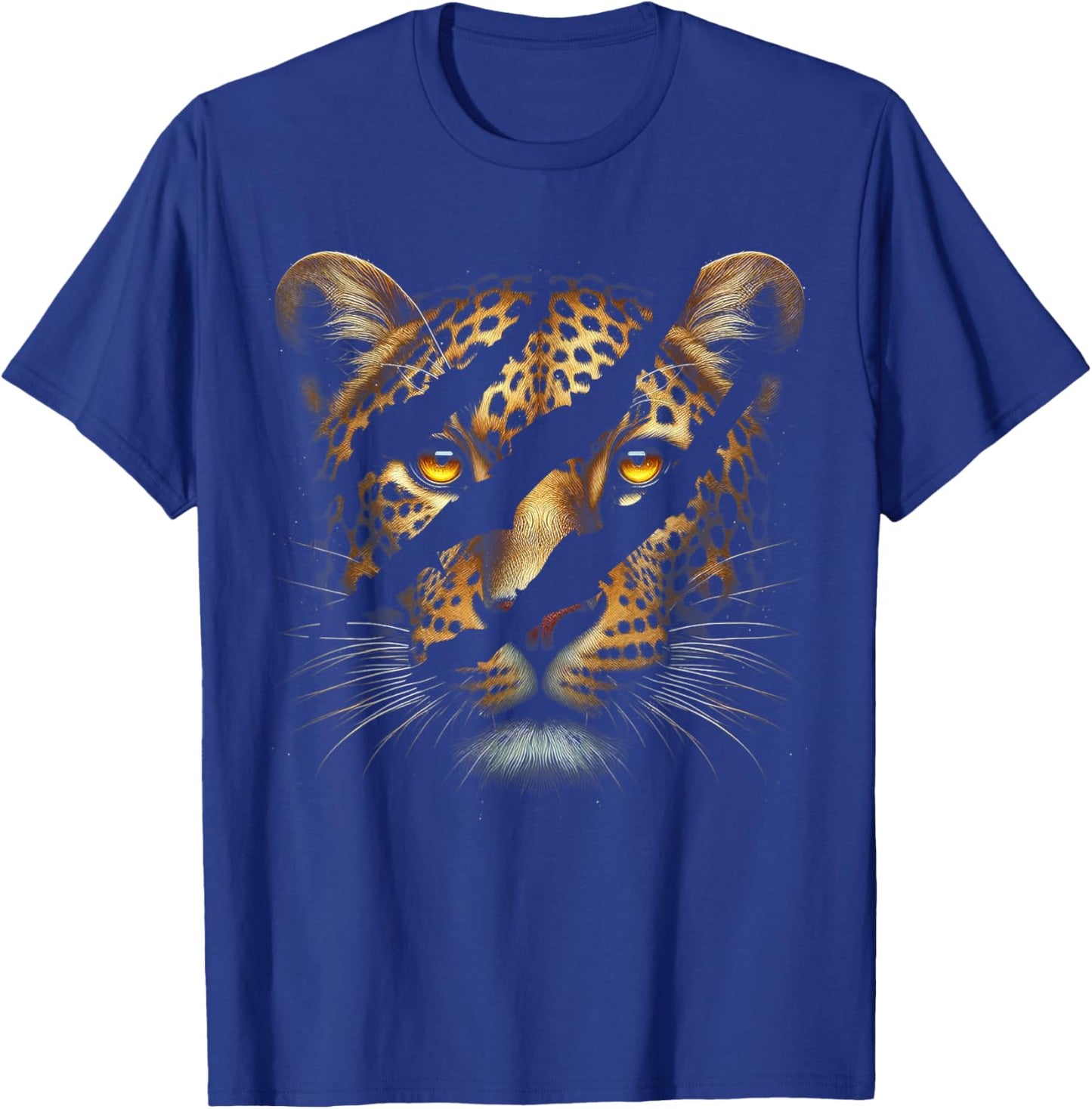Leopard Cheetah Tiger Leopard Face Lion Cat T-Shirt - T-Shirt | Royal