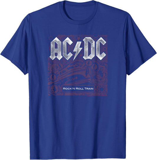 AC/DC - Rock n Roll Train T-Shirt - T-Shirt | Royal