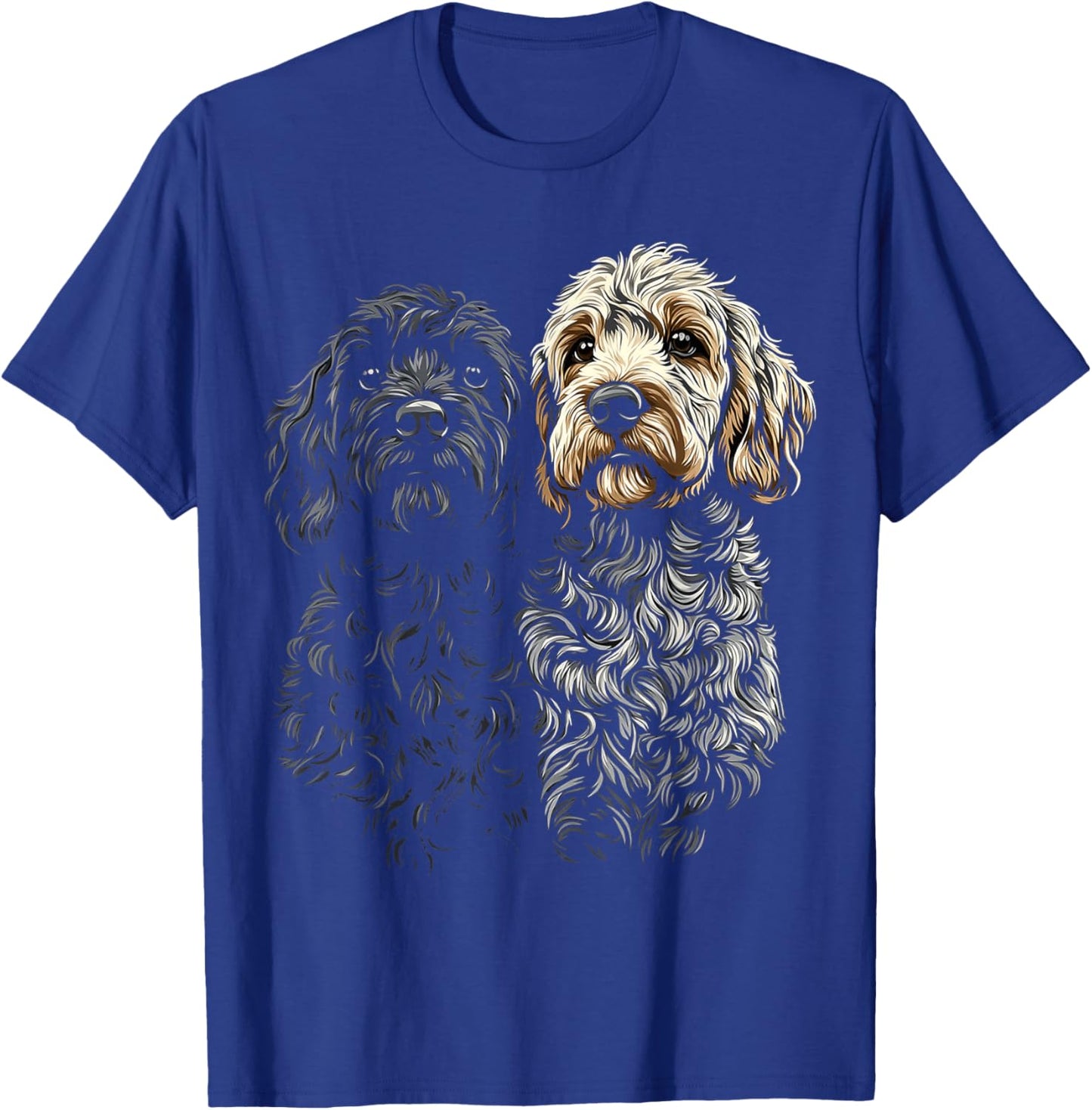 Labradoodle Dog Motif Pet Art Labradoodle Men Women Kids T-Shirt - T-Shirt | Royal