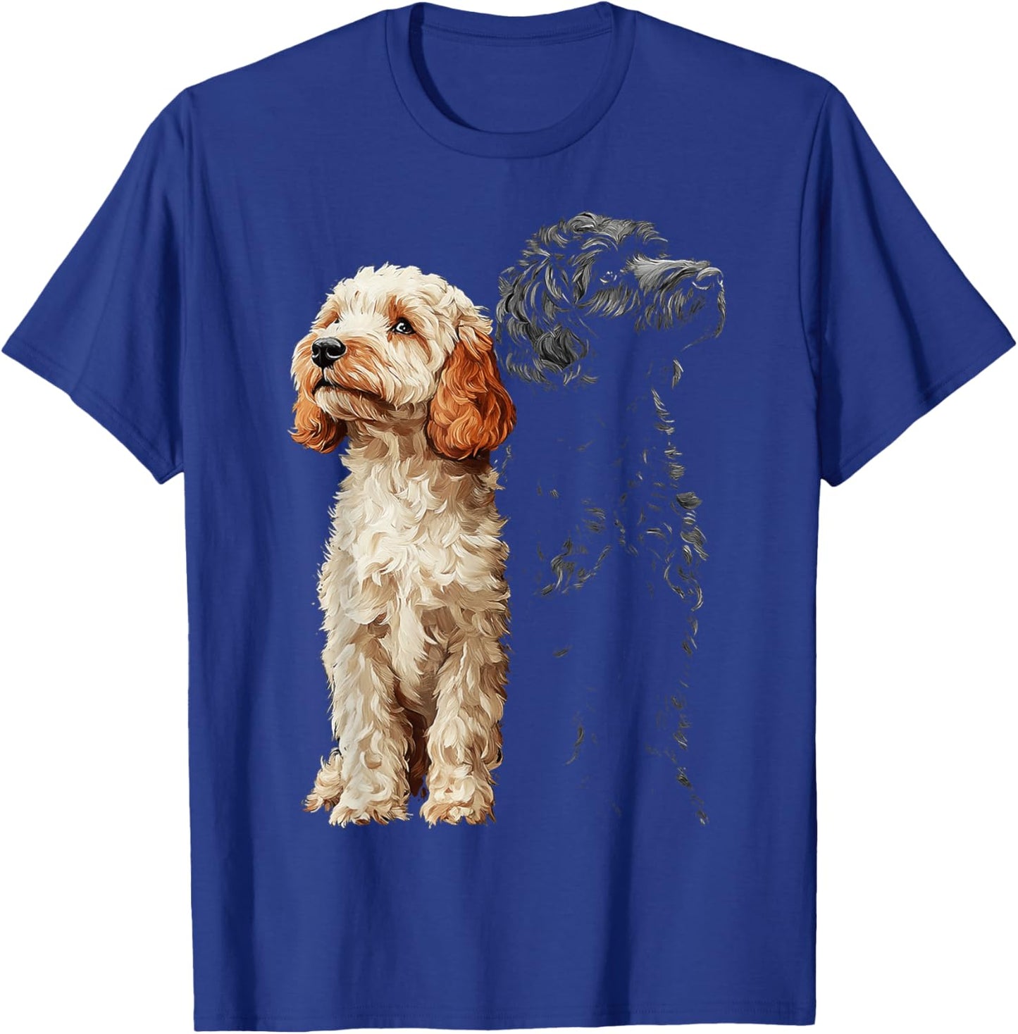 Labradoodle Dog Motif Pet Illustration Labradoodle Women Kids T-Shirt - T-Shirt | Royal
