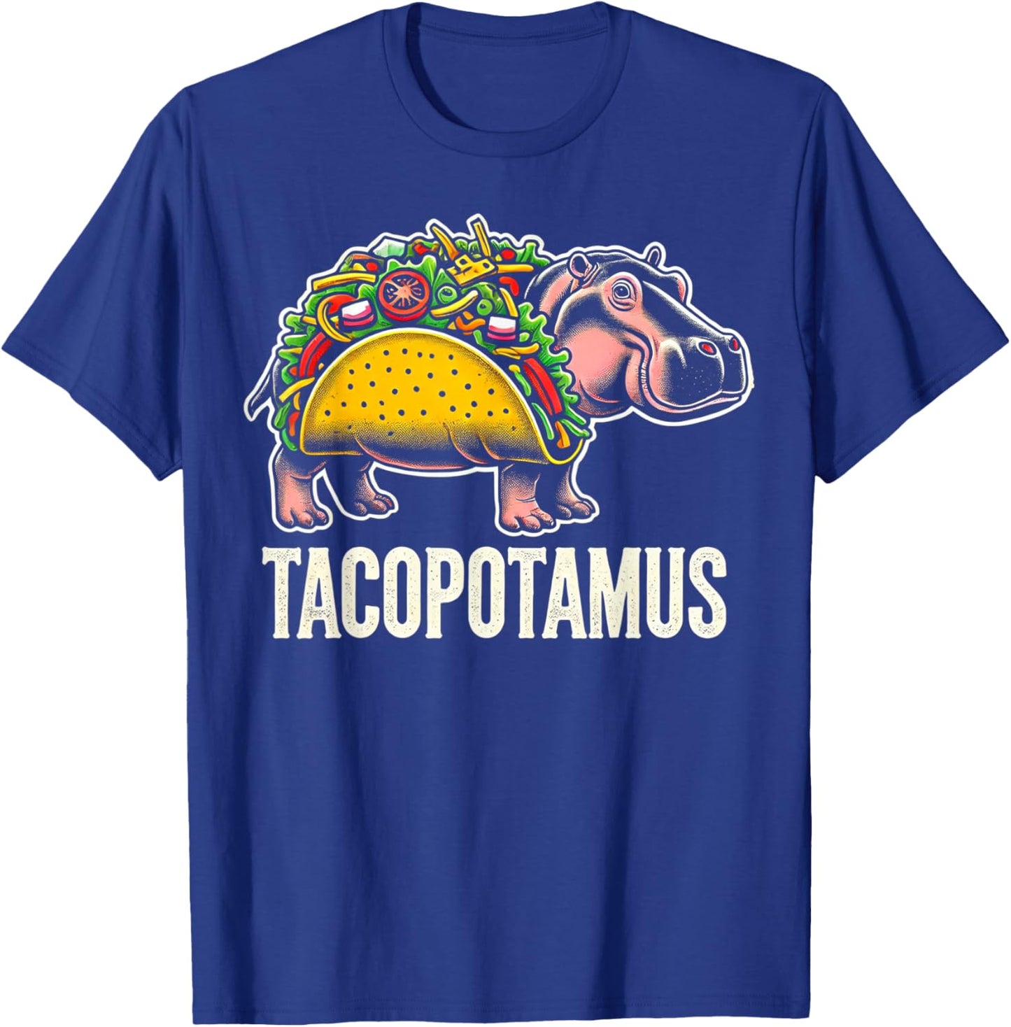 Tacopotamus Taco Hippo Hippopotamus Zoo Animal Funny T-Shirt - T-Shirt | Royal