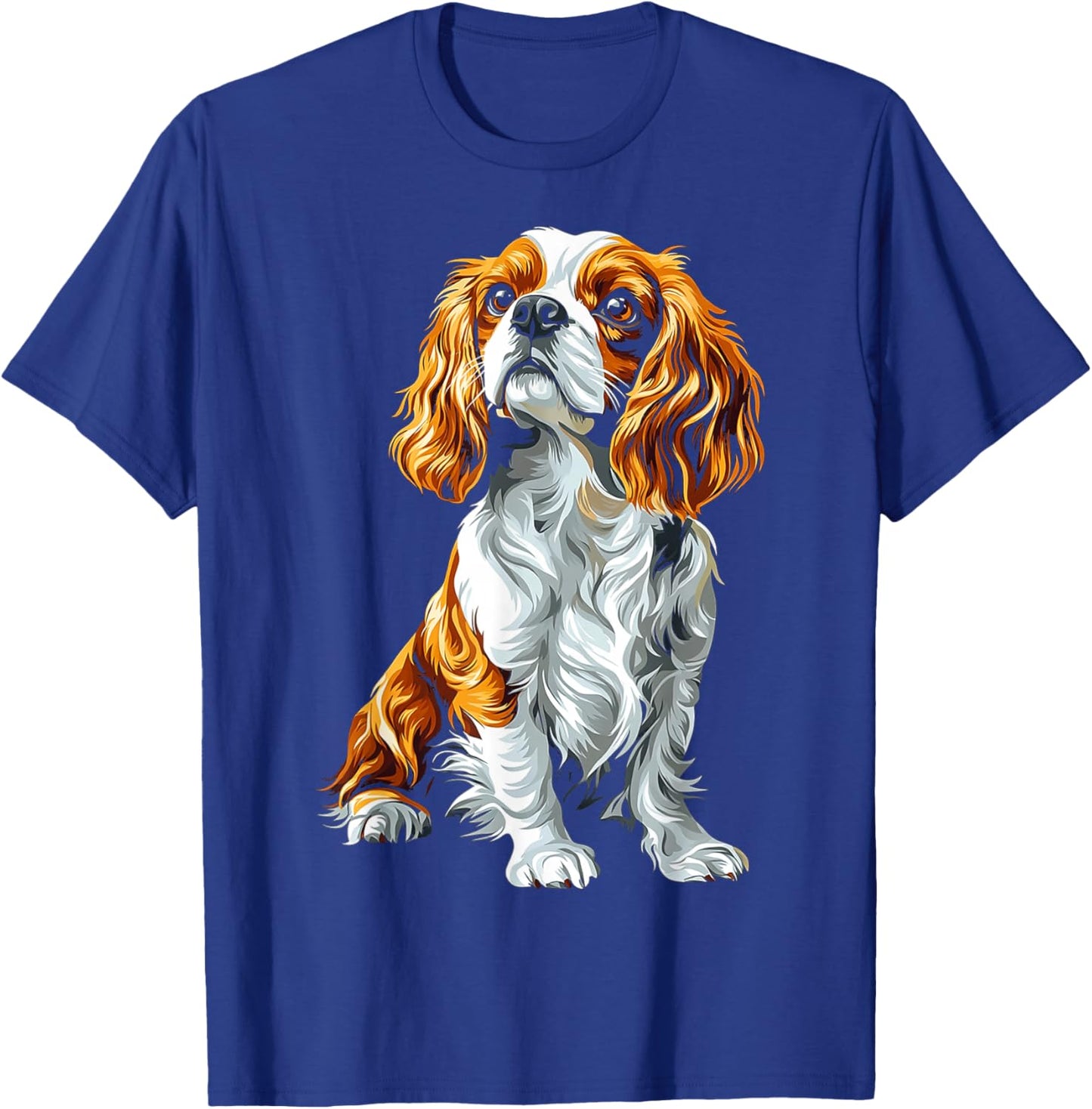 Cavalier King Charles Spaniel Dog Graphic Pet Artwork Men Women Kids T-Shirt - T-Shirt | Royal