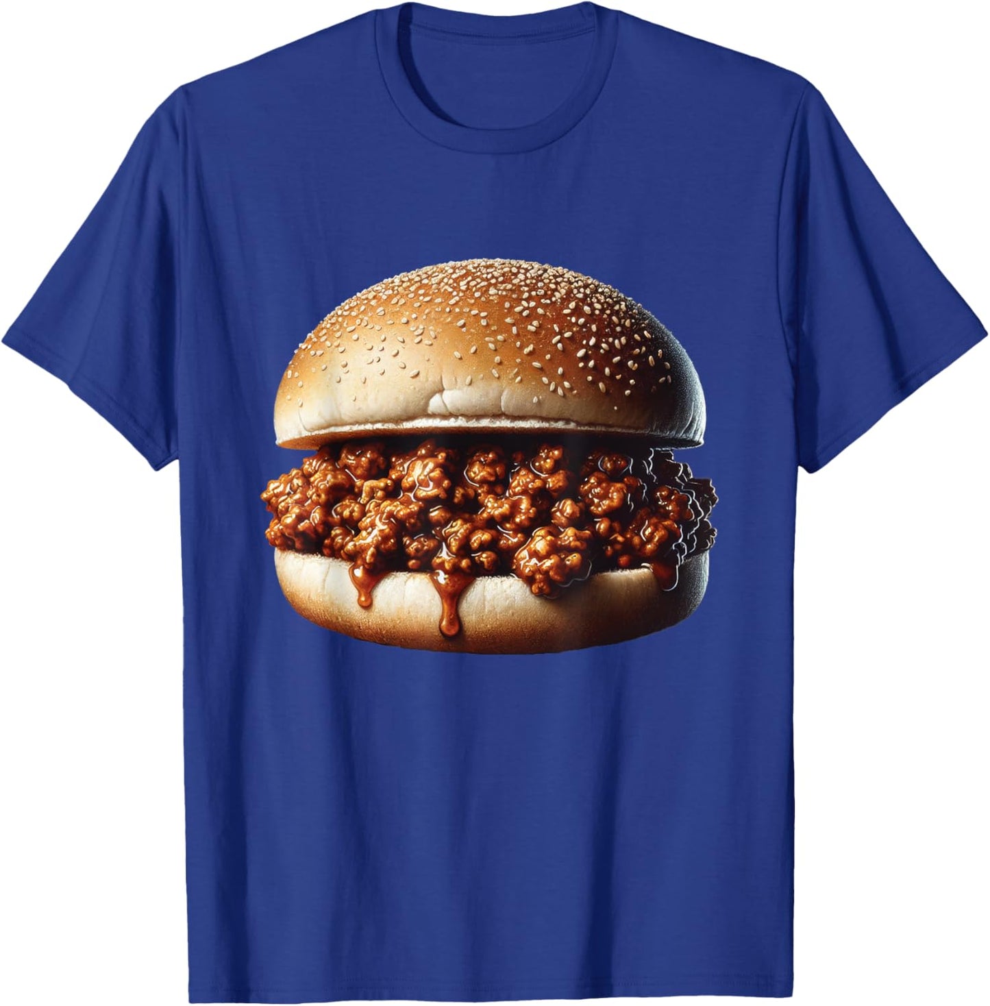 Funny Sloppy Joe Shirt Beef Sandwich Meat Halloween Costume T-Shirt - T-Shirt | Royal