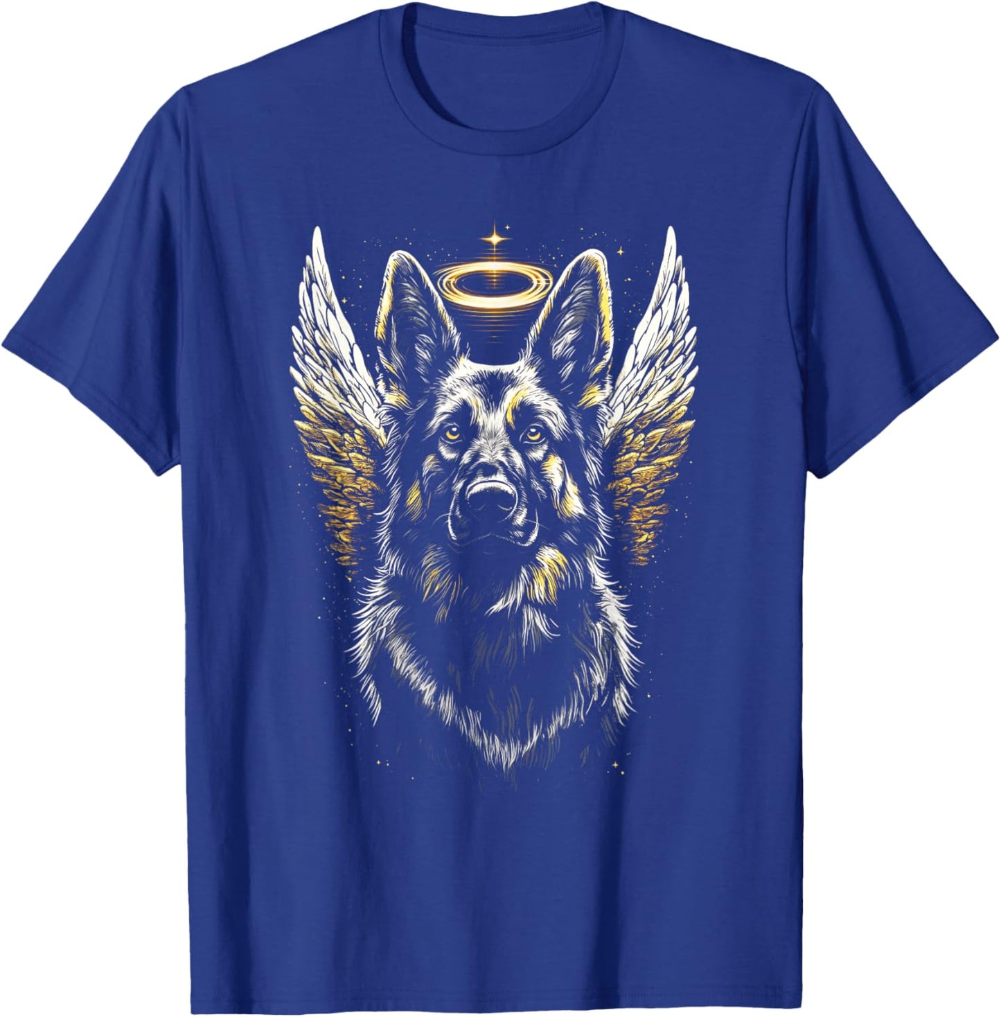 German Shepherd Angel Wings German shepherd art T-Shirt - T-Shirt | Royal