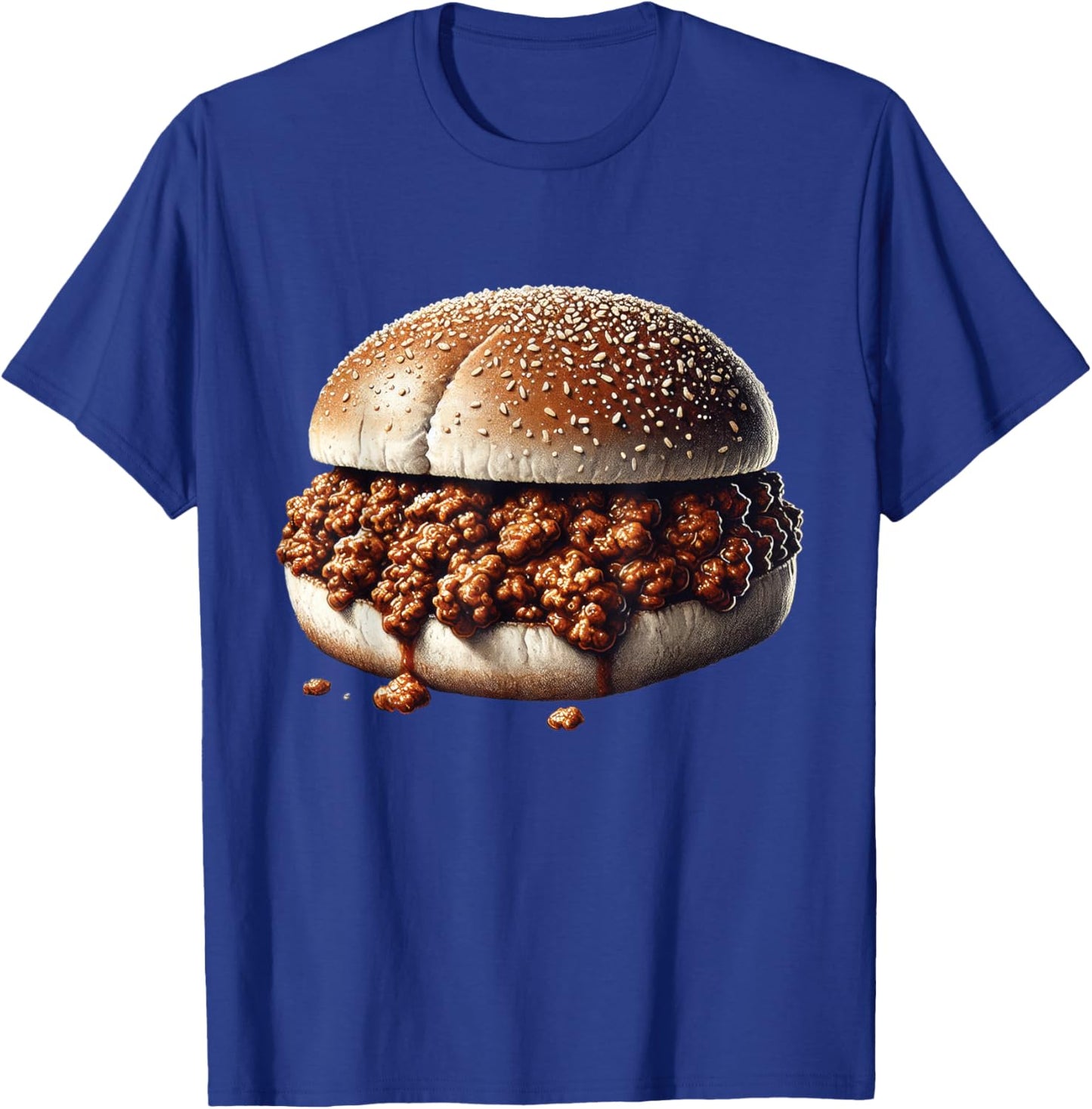 Funny Sloppy Joe Shirt Beef Sandwich Meat Halloween Costume T-Shirt - T-Shirt | Royal