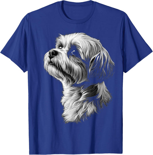 Lhasa Apso Dog Motif Pet Artwork Lhasa Apso Men Women Kids T-Shirt - T-Shirt | Royal