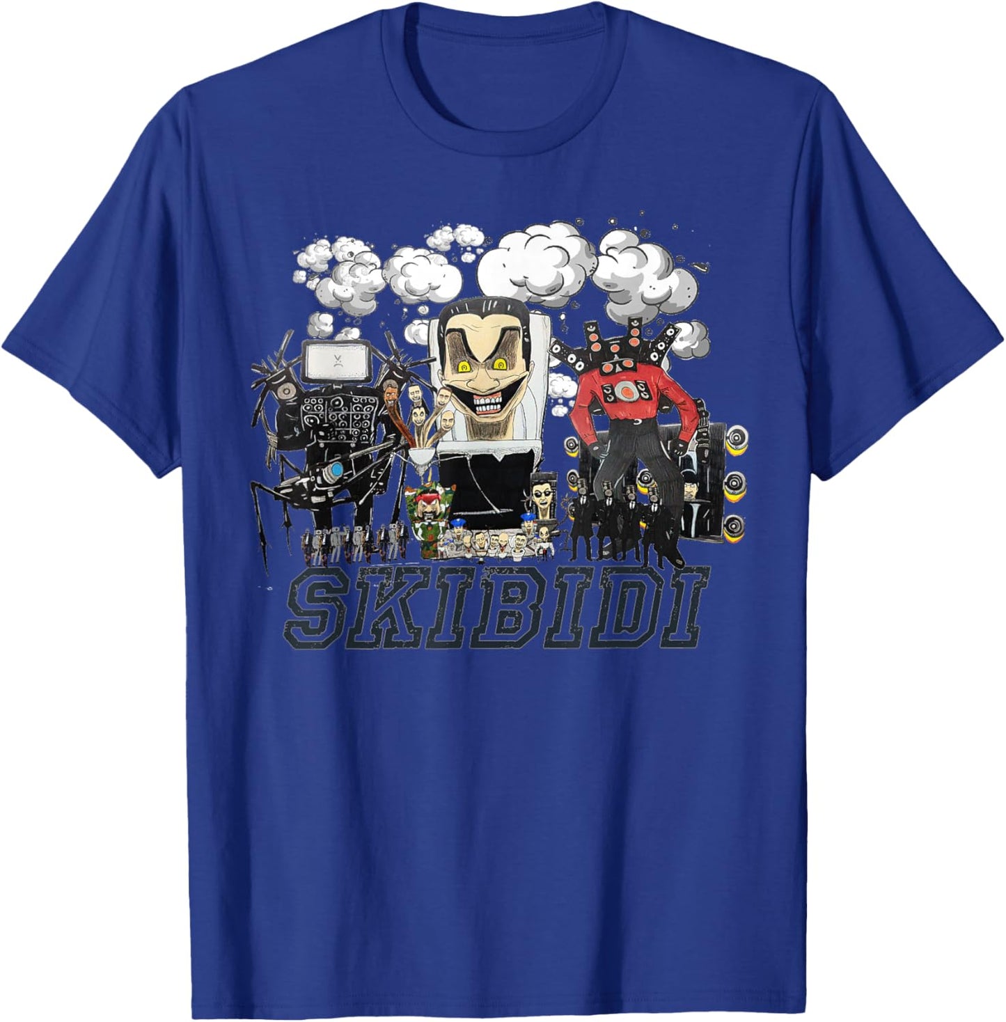 Skibidi Toilet, Cameraman, Speakerman, TVman For Boys T-Shirt - T-Shirt | Royal
