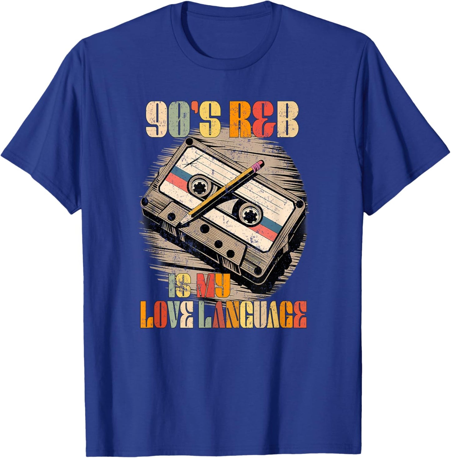 90's R&B Music My Love Language RnB Lover T-Shirt - T-Shirt | Royal