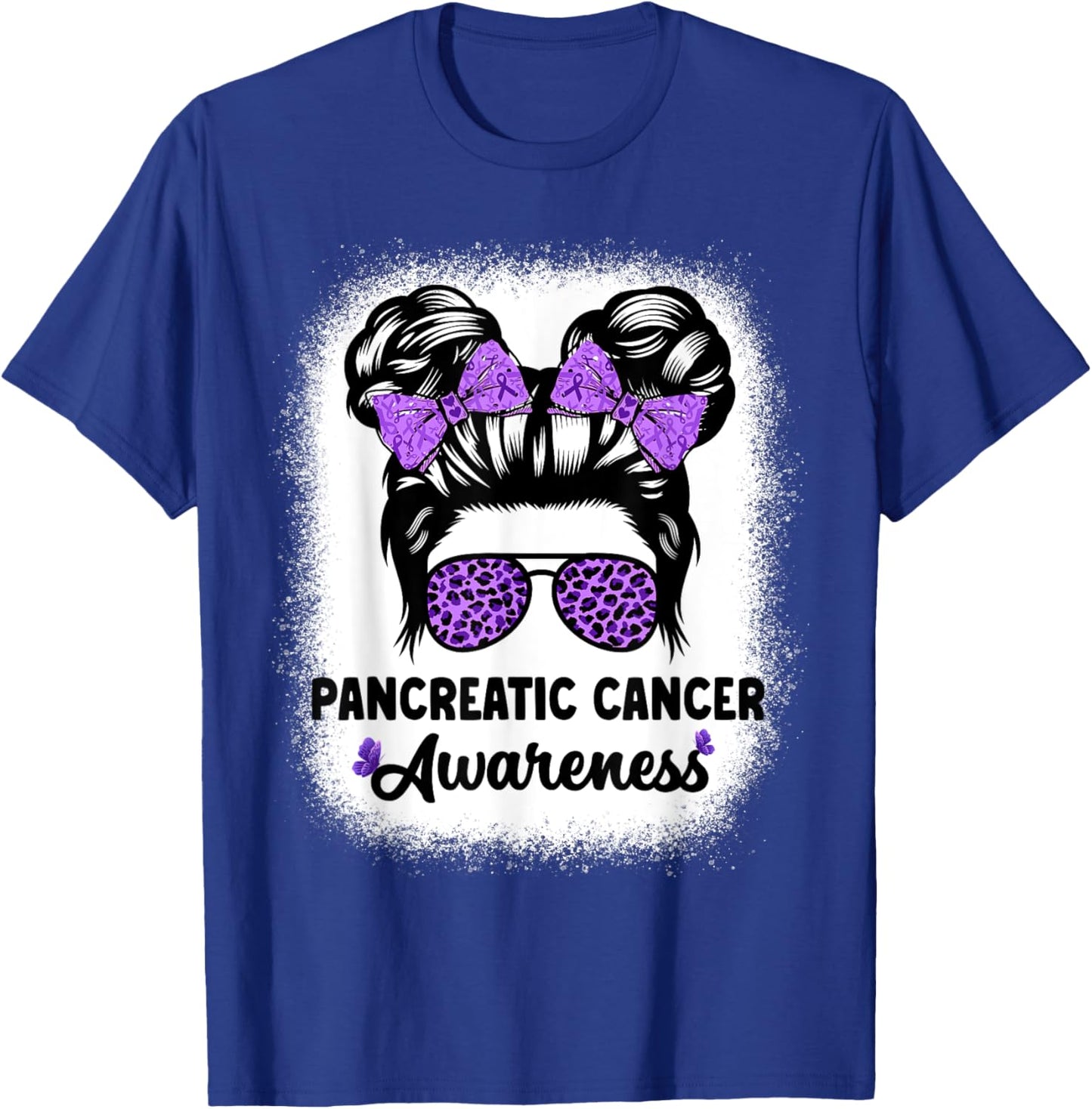 Pancreatic Cancer Awareness Women Girls Pancreatic Cancer T-Shirt - T-Shirt | Royal