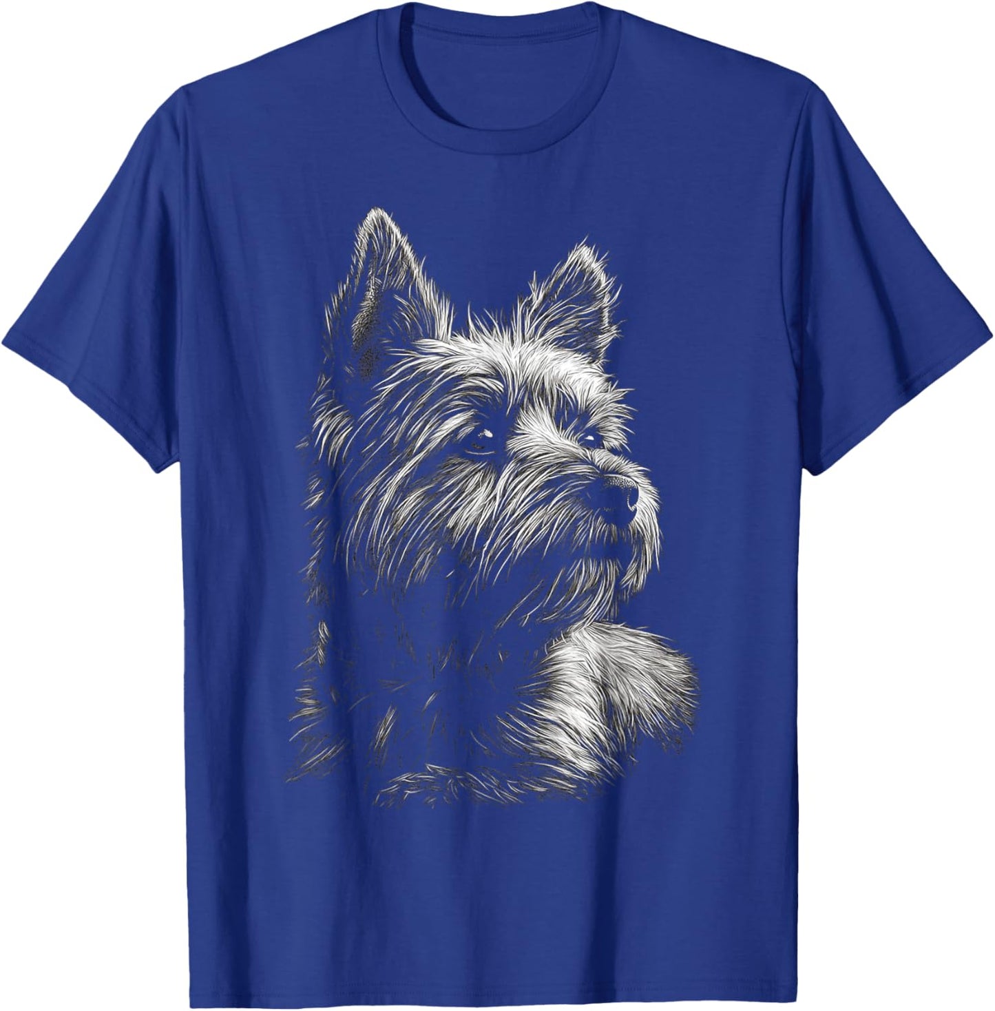 Cairn Terrier Dog Motif Pet Art Cairn Terrier T-Shirt - T-Shirt | Royal