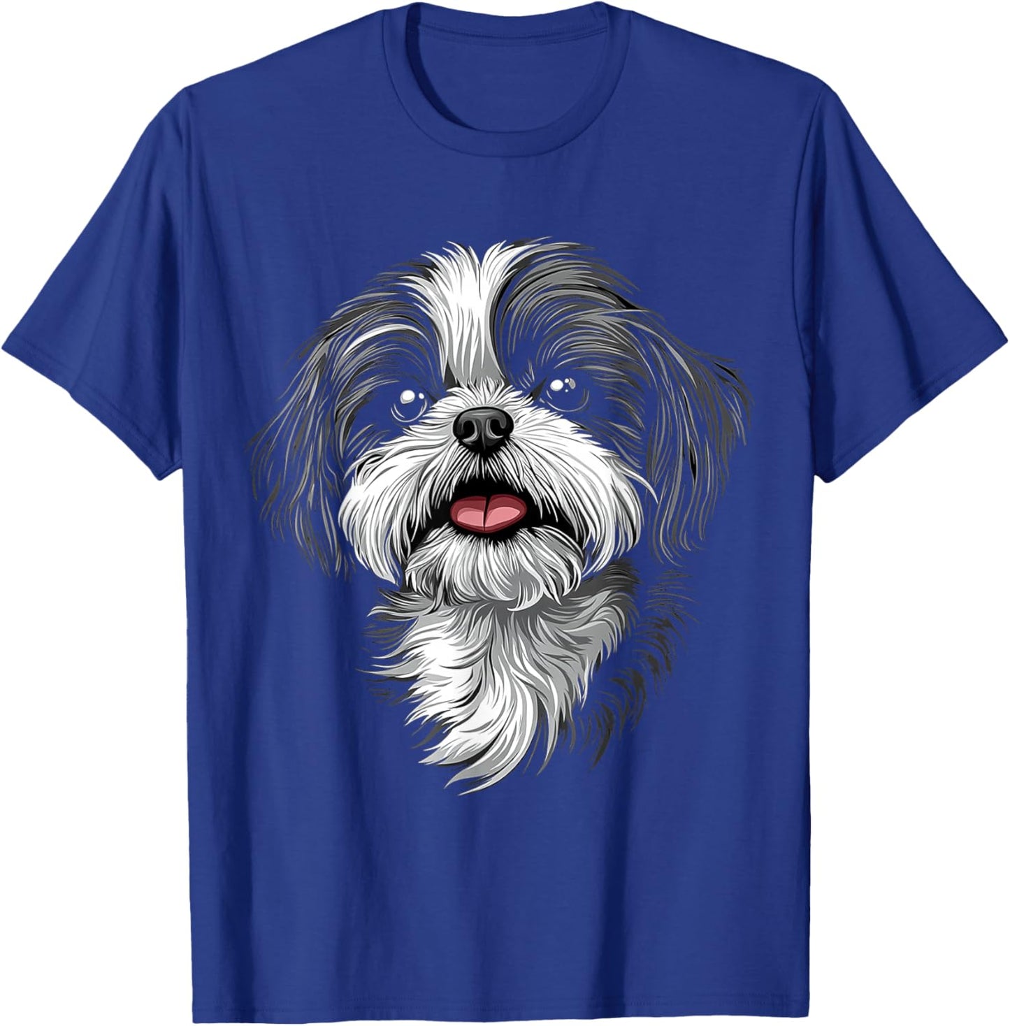 Shih Tzu Dog Motif Pet Illustration Shih Tzu T-Shirt - T-Shirt | Royal