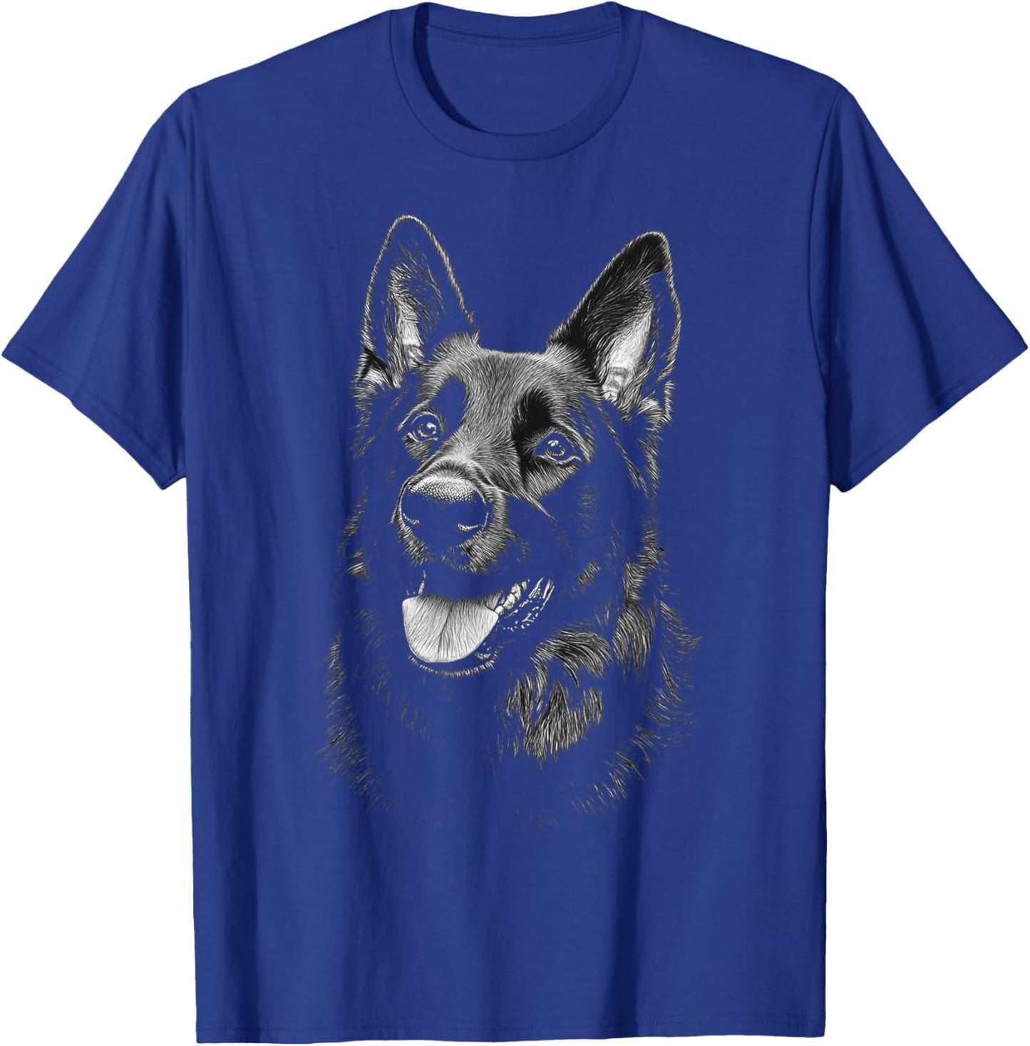 German Shepherd Dog Graphic Pet Art German Shepherd T-Shirt - T-Shirt | Royal