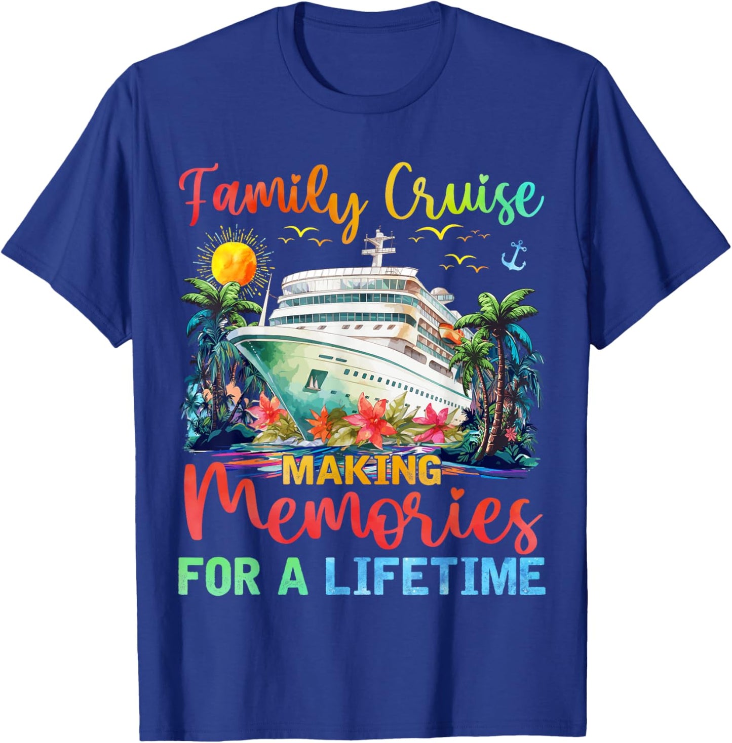 Family Cruise 2025 Cruise Vacation Family Matching T-Shirt - T-Shirt | Royal