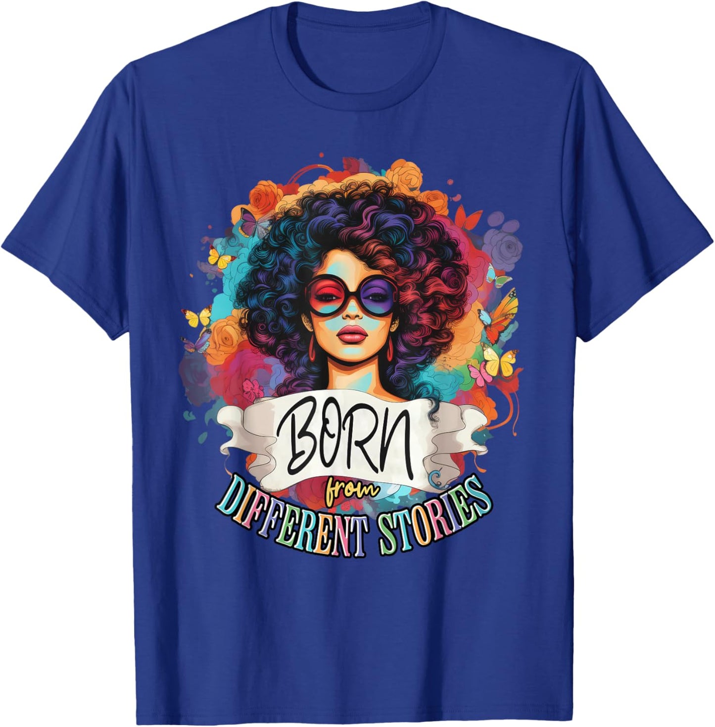 Biracial Women Beautiful Multiracial Girls Multicultural T-Shirt - T-Shirt | Royal