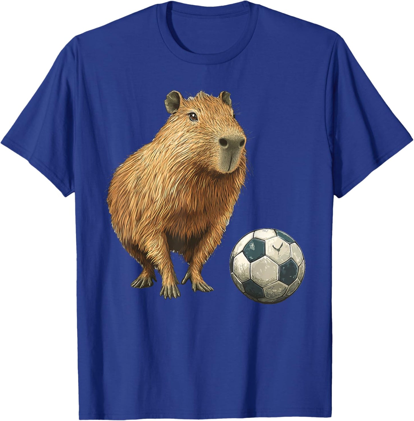 Capybara Soccer T-Shirt - T-Shirt | Royal