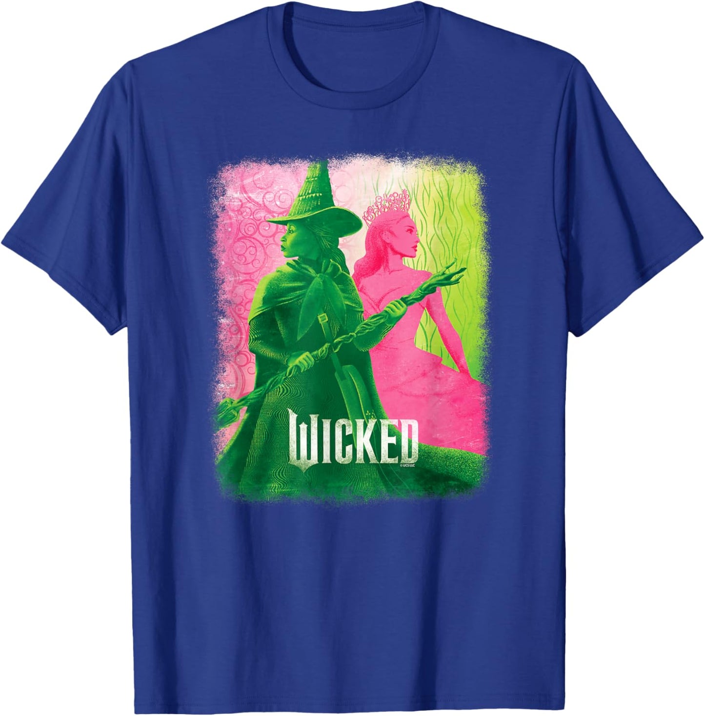Wicked -Kids Movie Tie-In , Black, Small, Short Sleeve, , Tonal Effect Movie Design T-Shirt - T-Shirt | Royal