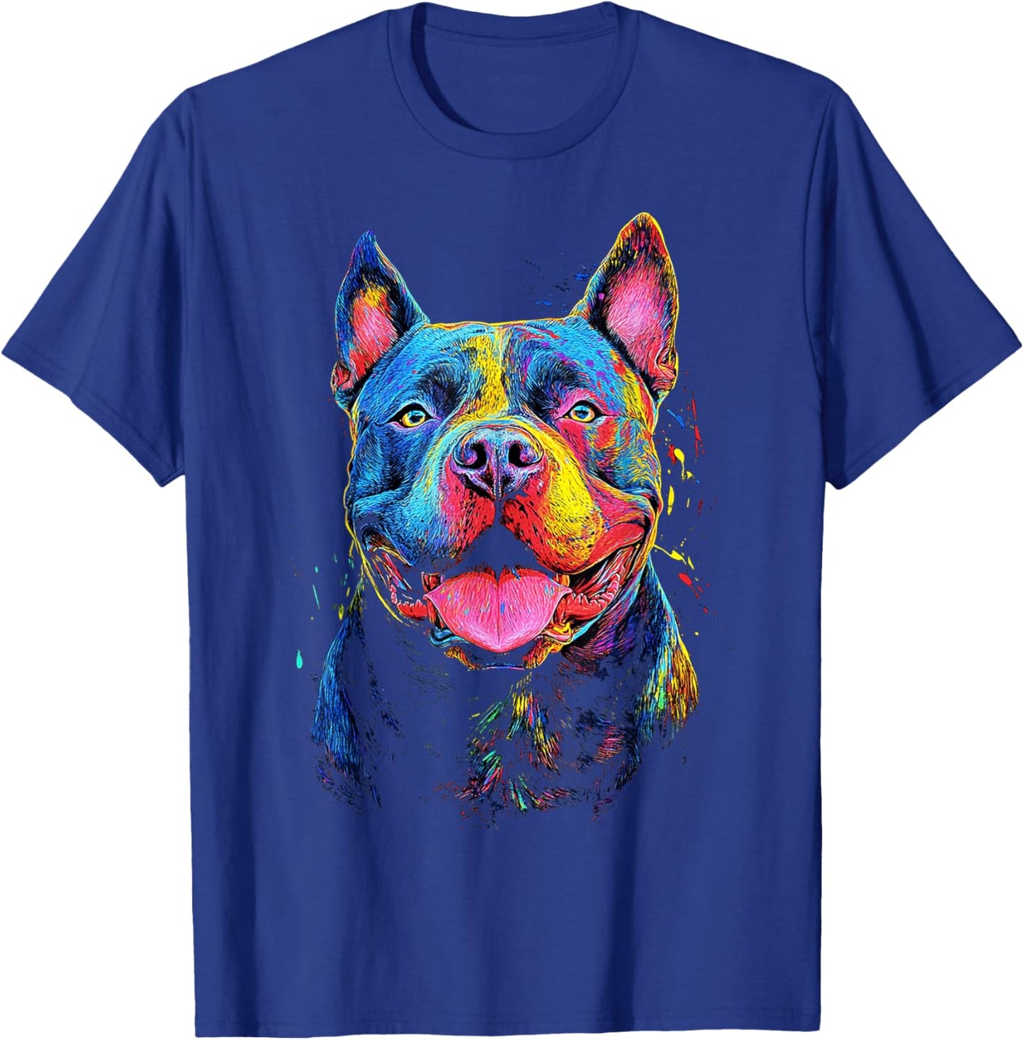 American Bully Dog Graphic Pet Art American Bully T-Shirt - T-Shirt | Royal
