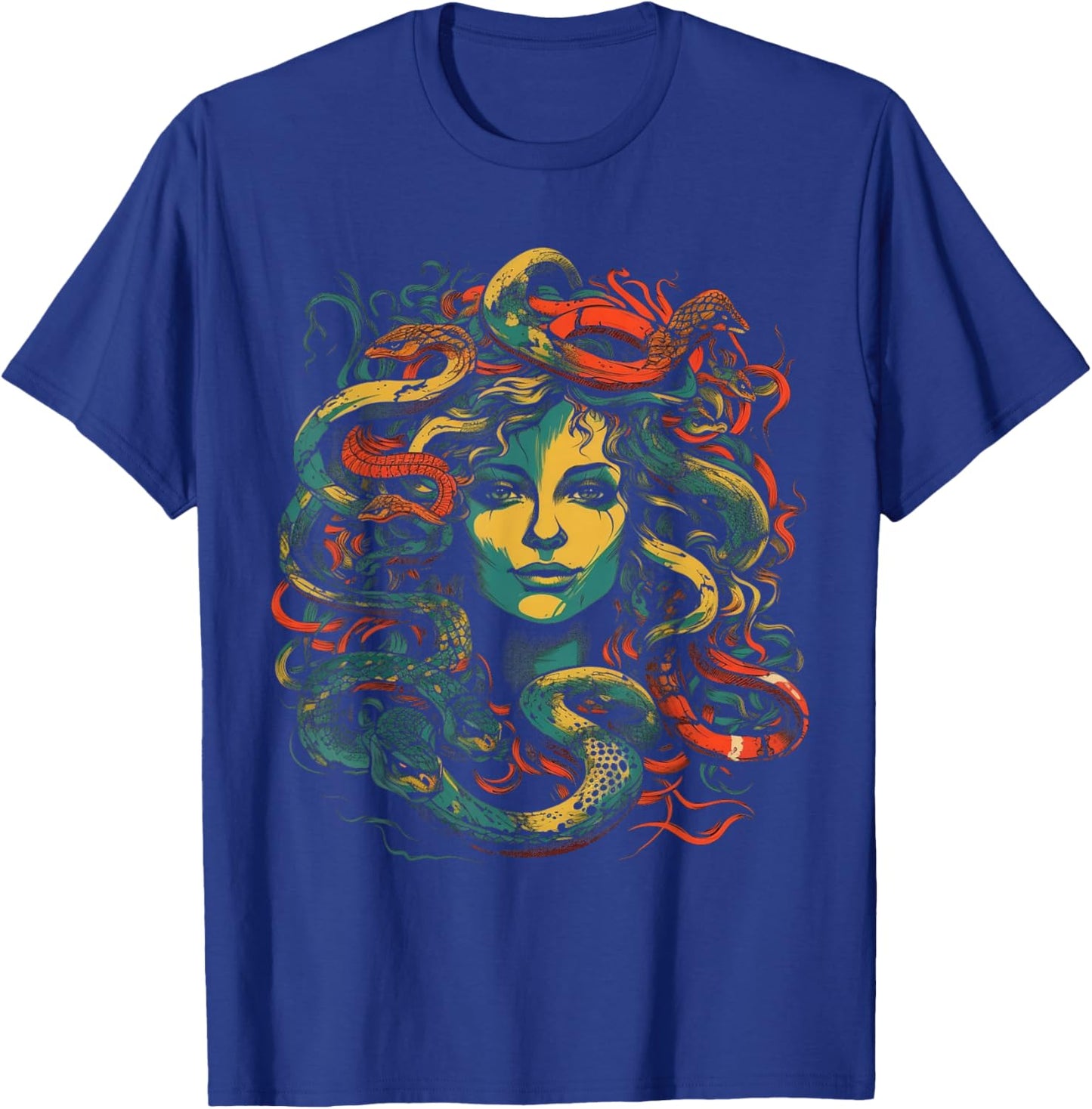 Medusa Occult Scary Dark Grunge Art Gothic T-Shirt - T-Shirt | Royal