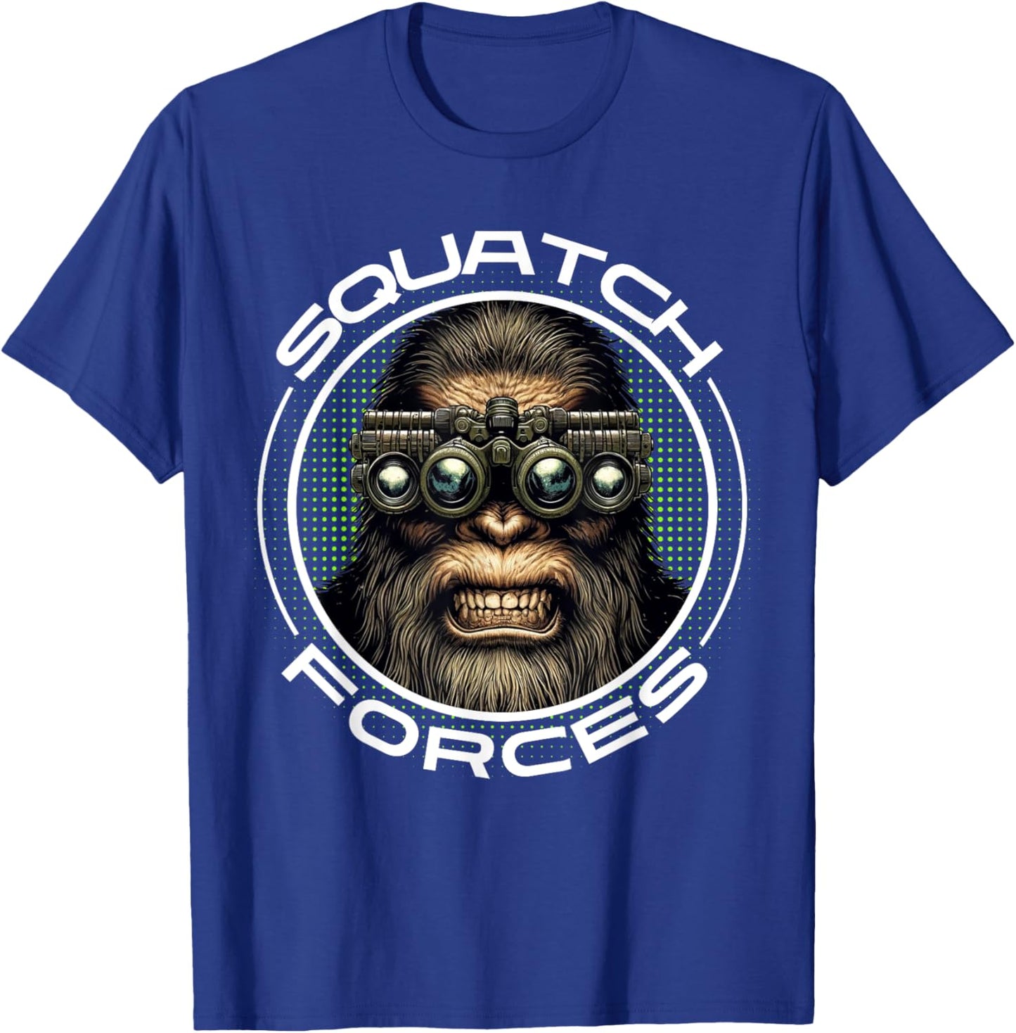 Tactical Sasquatch Squatch Forces Special Forces T-Shirt - T-Shirt | Royal