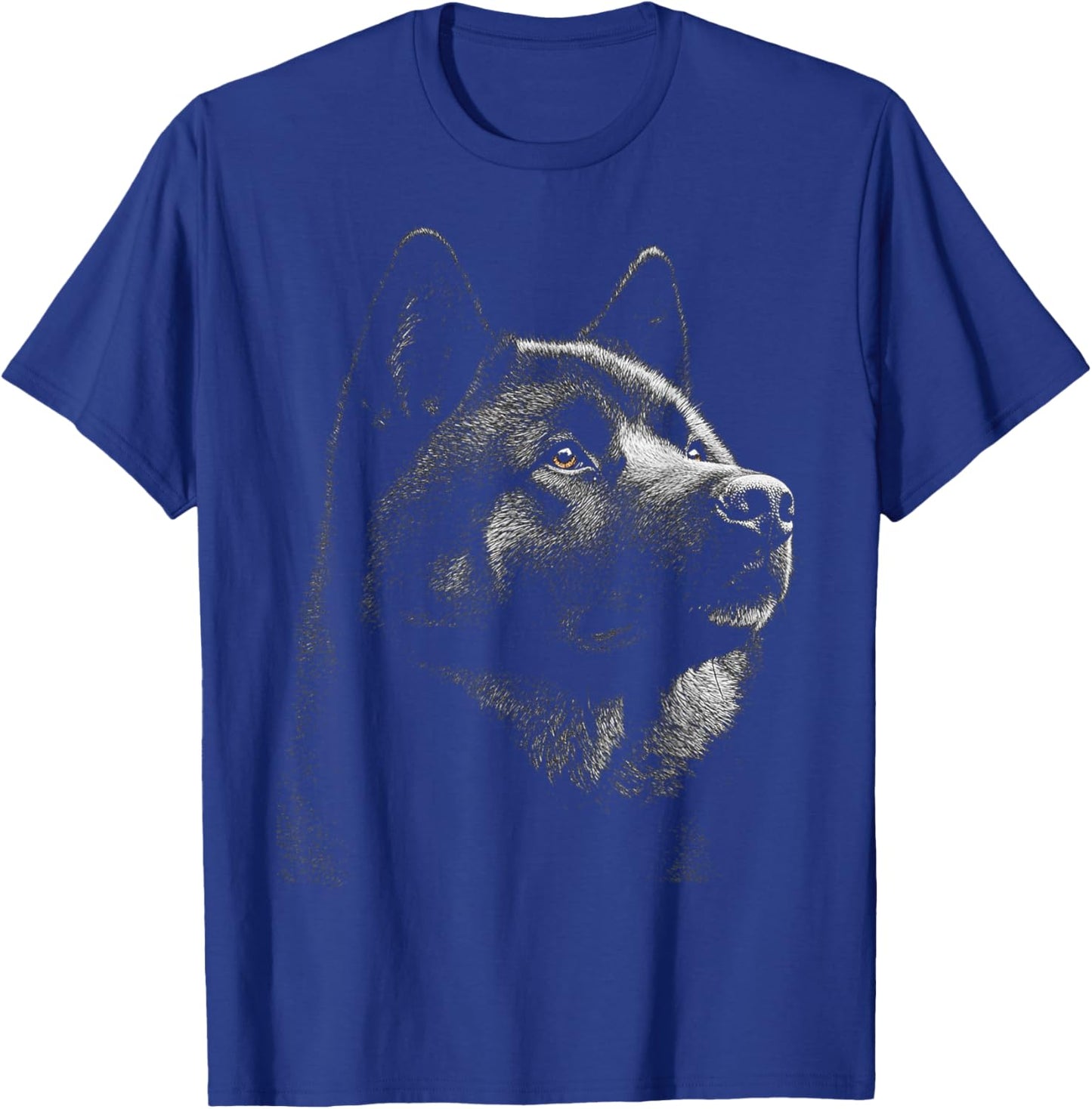 Akita Dog Graphic Pet Illustration Akita T-Shirt - T-Shirt | Royal