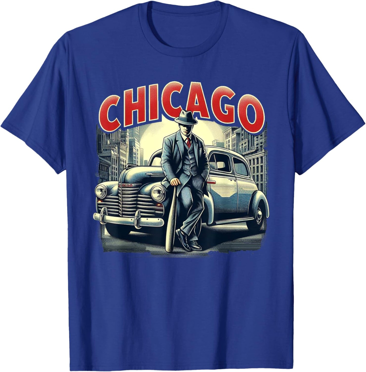 Vintage Chicago T-Shirt - T-Shirt | Royal