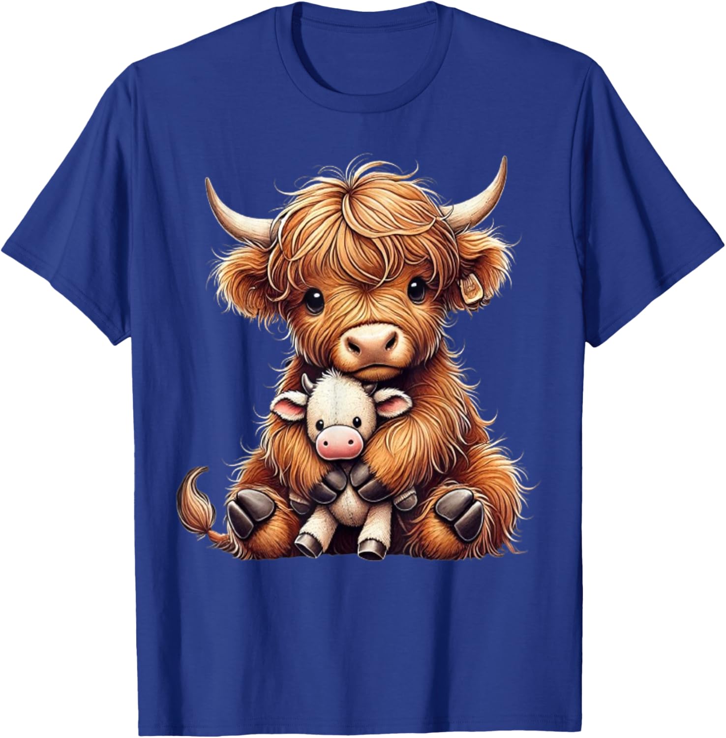 Highland cow design for farmers and highland cow T-Shirt - T-Shirt | Royal