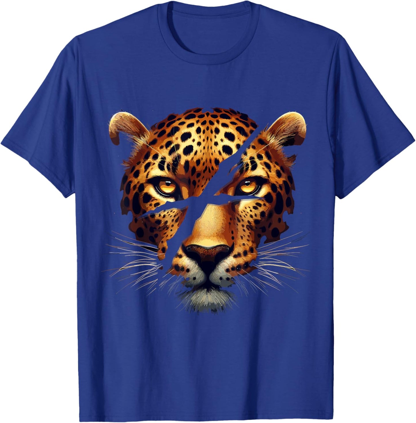 Leopard Cheetah Tiger Leopard Face Lion Cat T-Shirt - T-Shirt | Royal