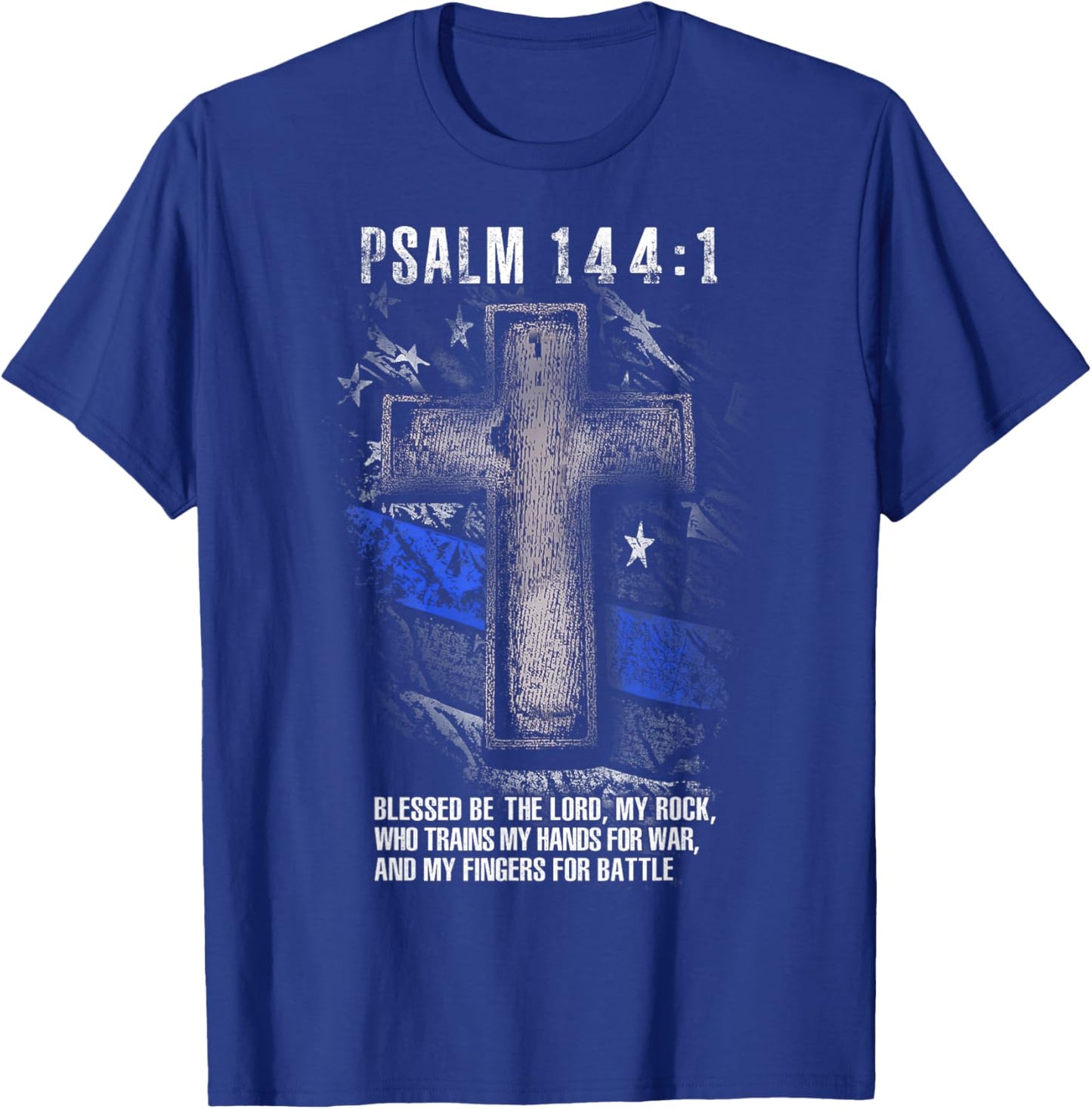 Psalm 144:1 T-Shirt - T-Shirt | Royal