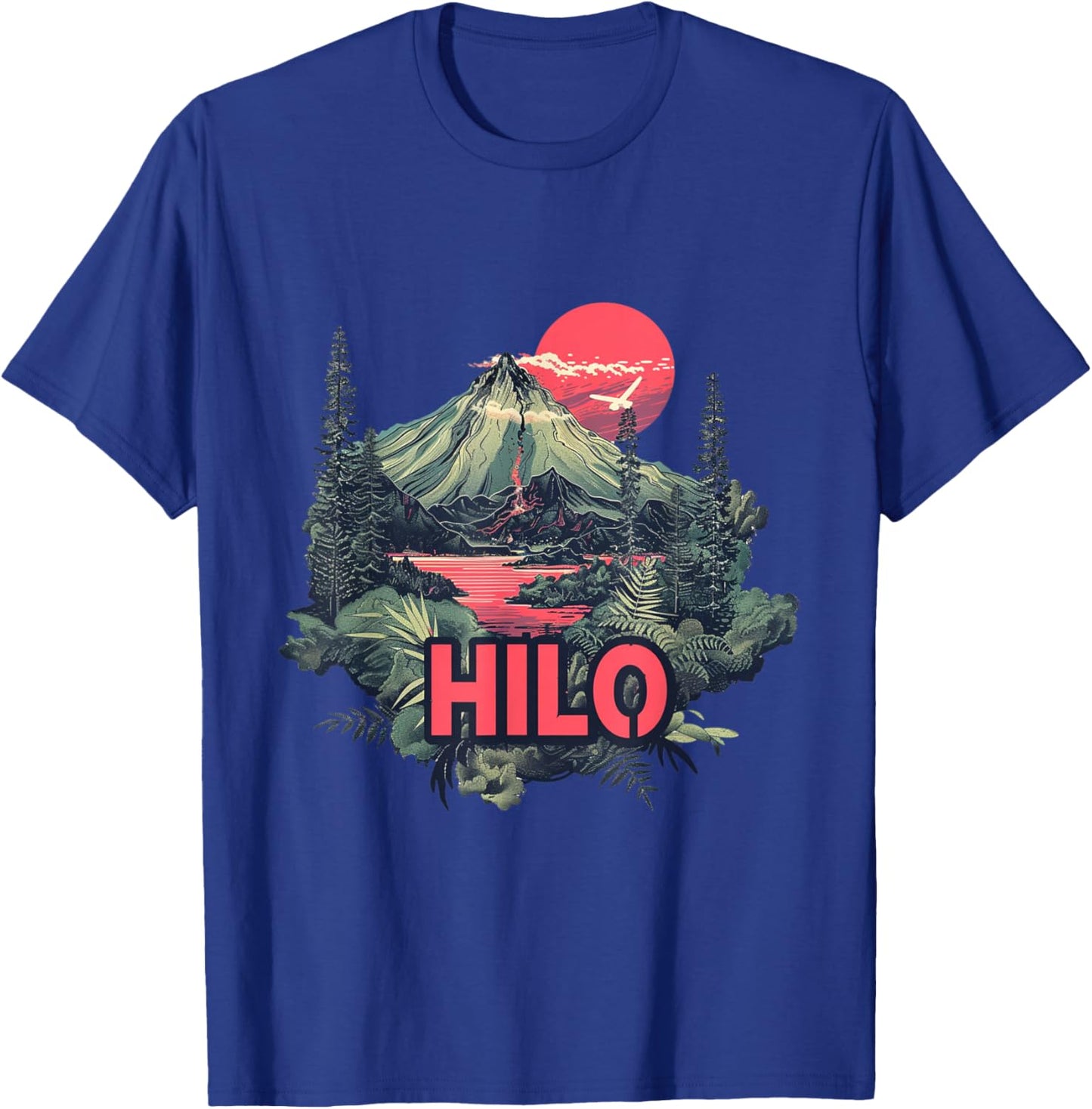 Hilo Hawaii Island Vacation Volcano Jungle Forrest Adventure T-Shirt - T-Shirt | Royal