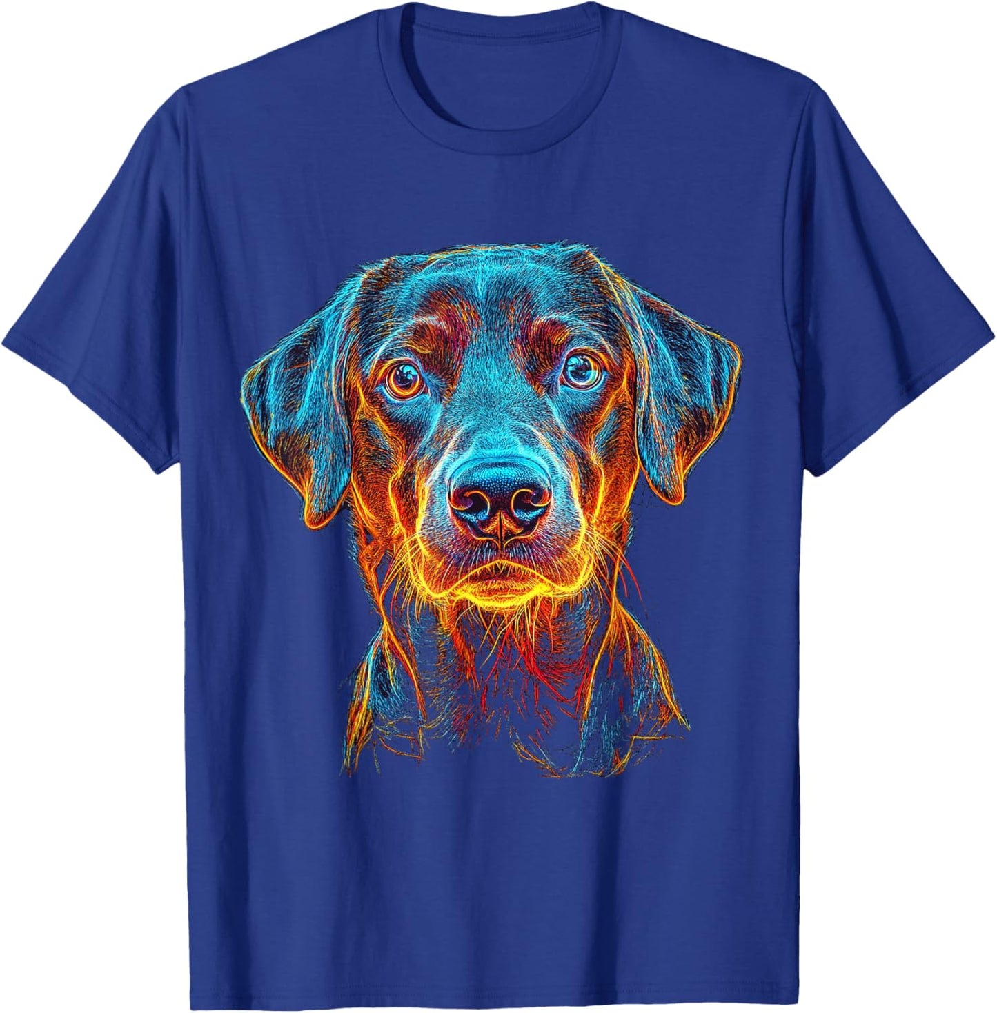 Labrador Retriever Dog Pet Blue Eyes Labrador Retriever T-Shirt - T-Shirt | Royal