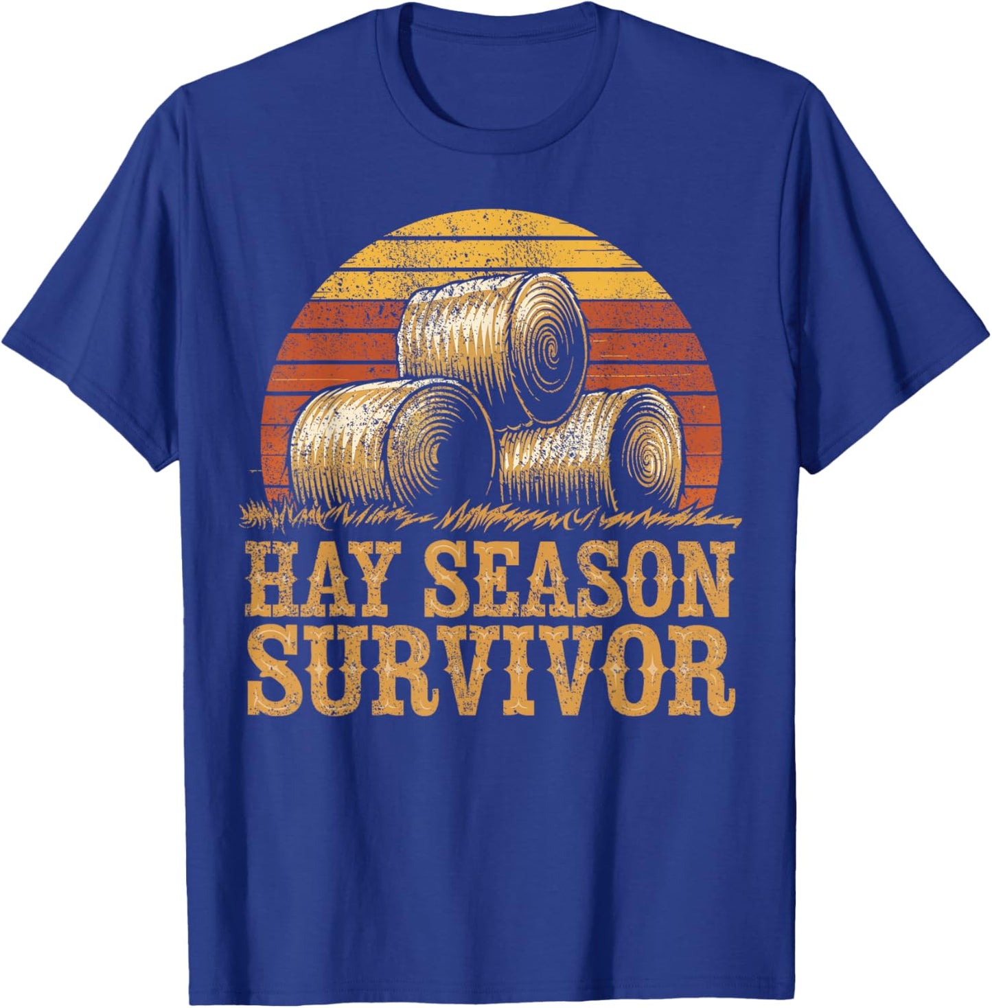 Farming Hay Season Hay Farmer T-Shirt - T-Shirt | Royal