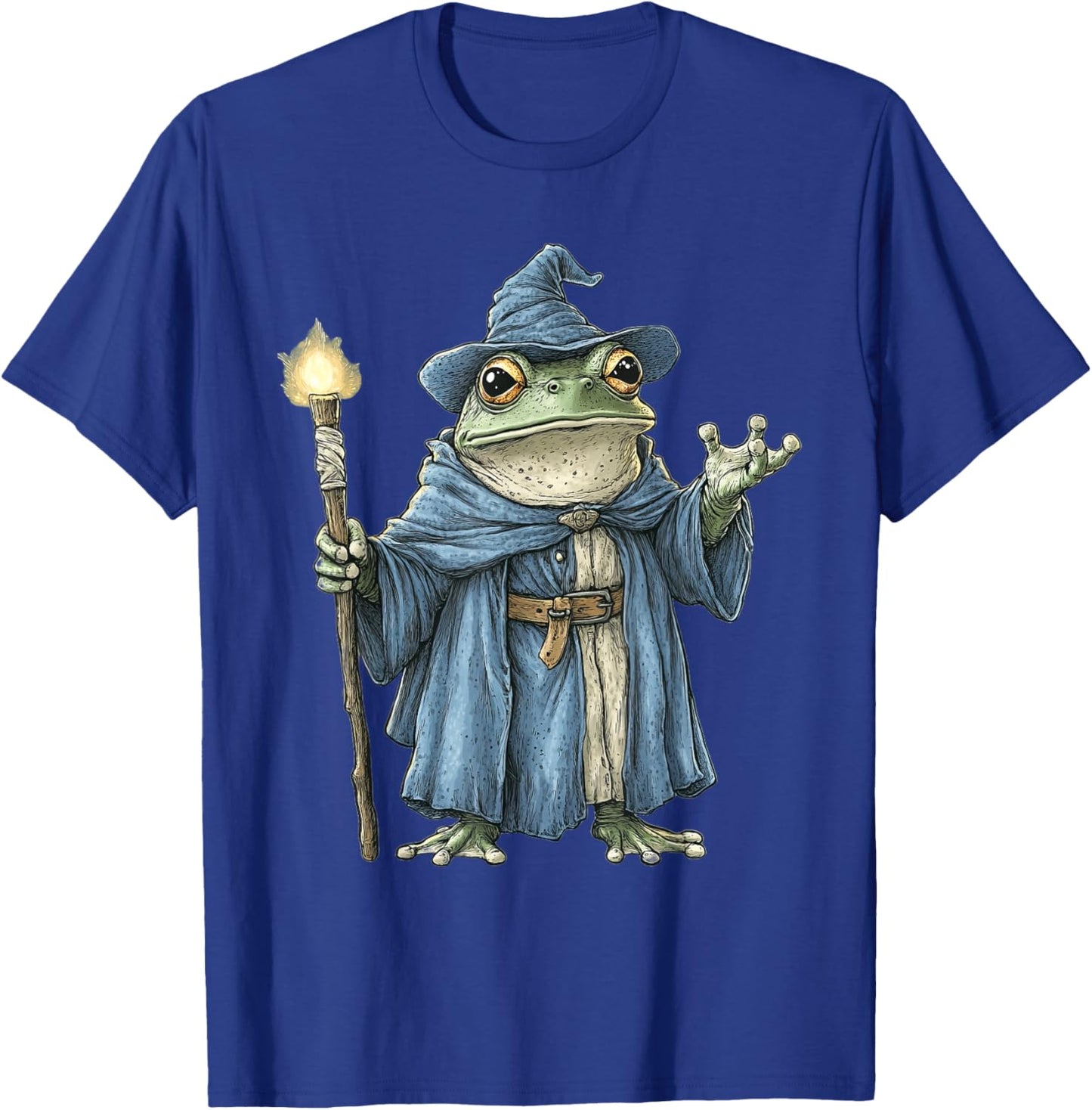 Frog Wizard Fantasy T-Shirt - T-Shirt | Royal
